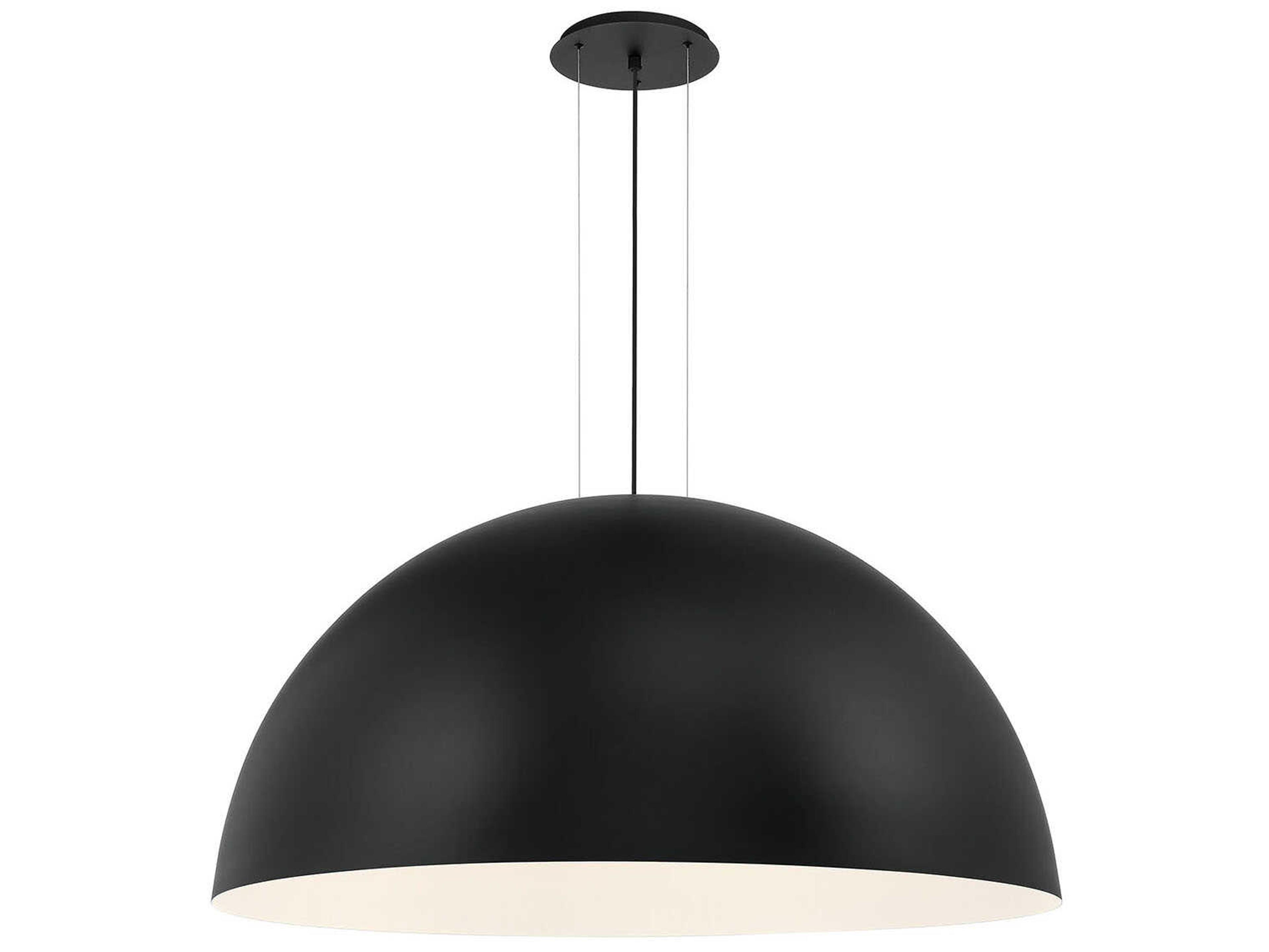 Laverton 1-Light Black Dome Pendant