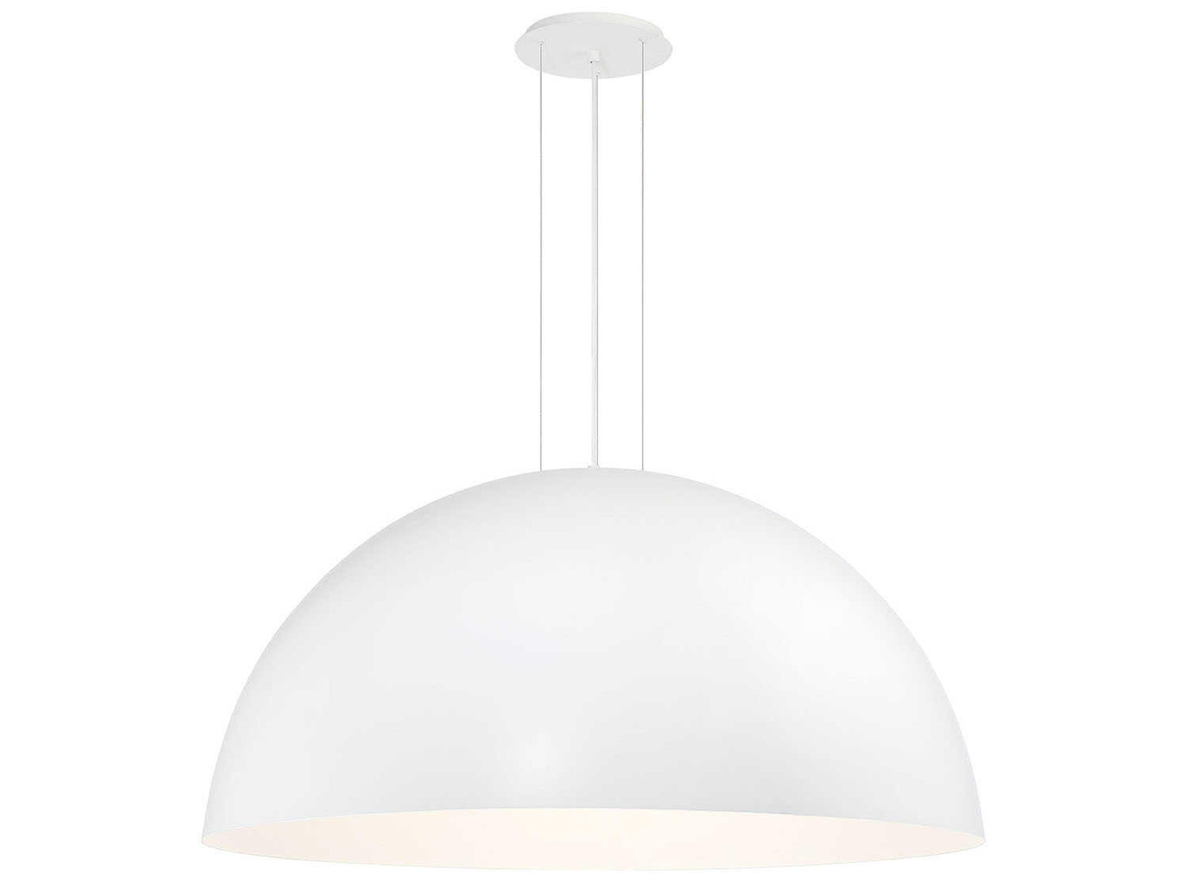 Laverton 1-Light White Dome Pendant