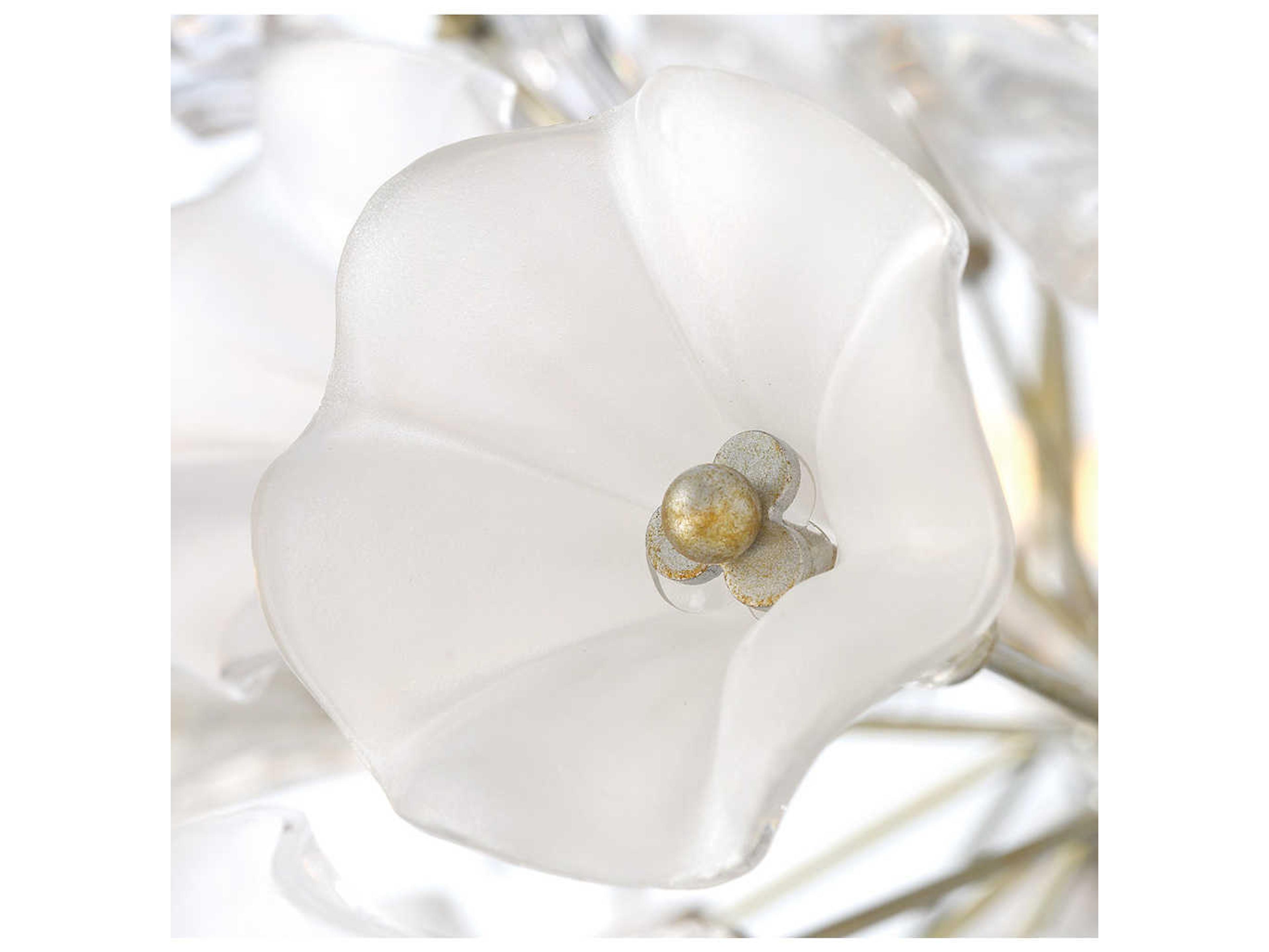 Eurofase Clayton Silver With Brushed Gold Glass LED Round Island Pendant