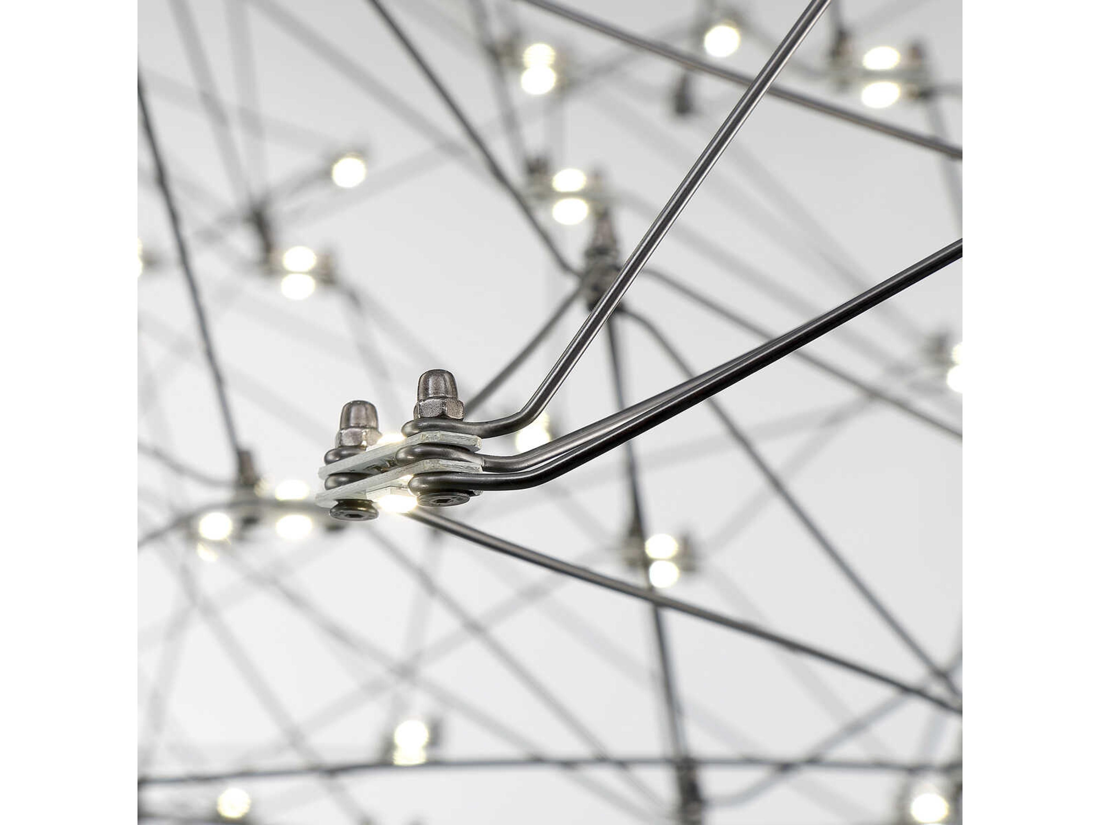 Eurofase Leonardelli 118-Light Chrome Black Geometric Island Pendant