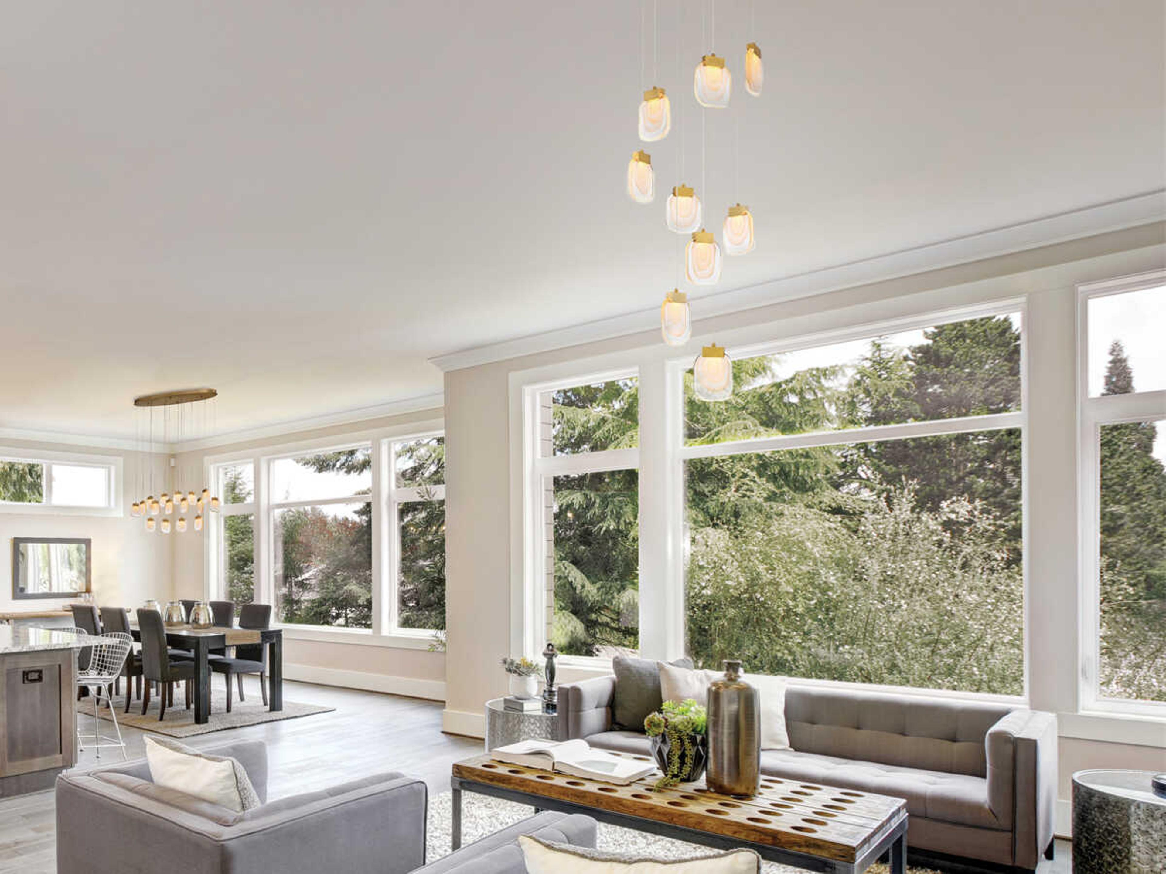 Eurofase Paget 9-Light Chrome Pendant