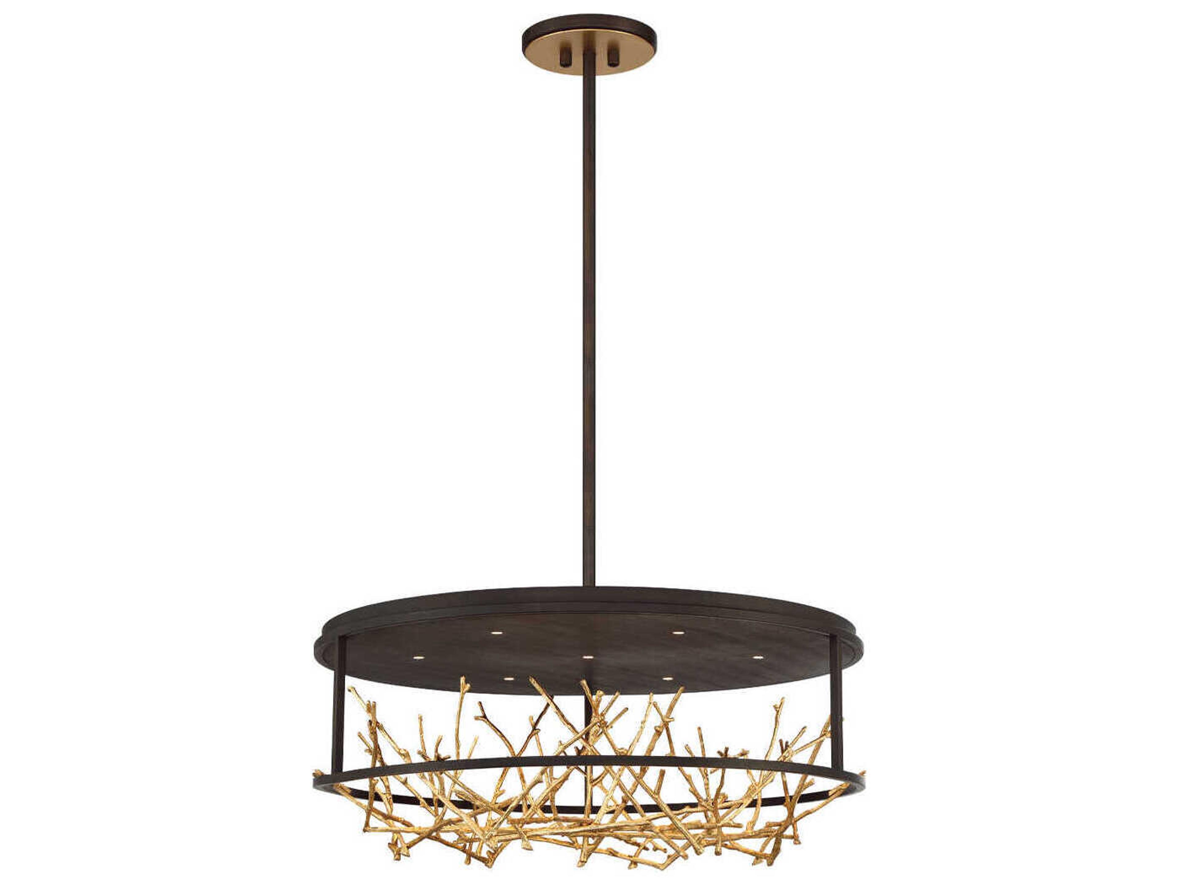 Aerie 7-Light Bronze Round Chandelier