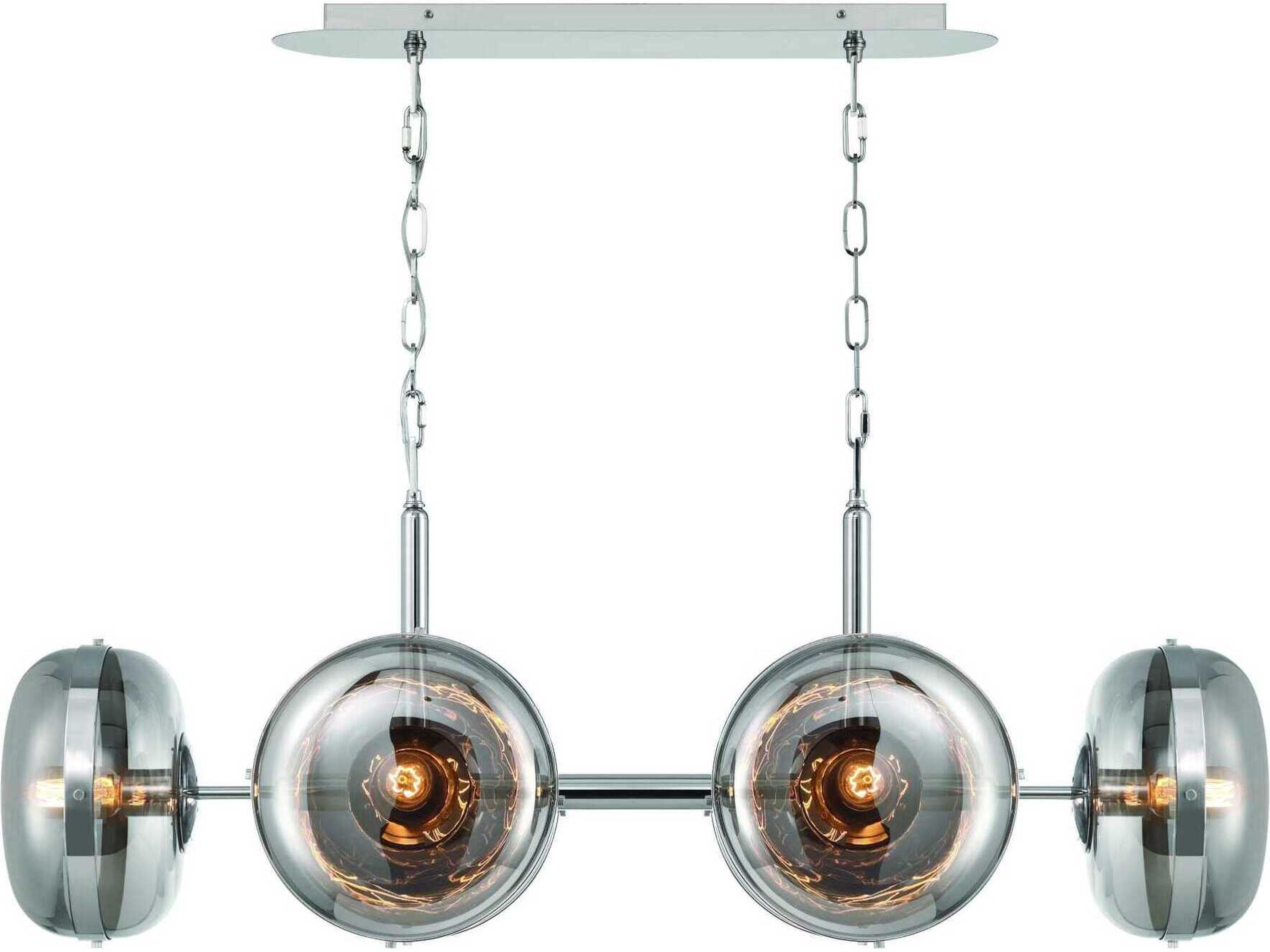 Nottingham 6-Light Nickel Island Pendant