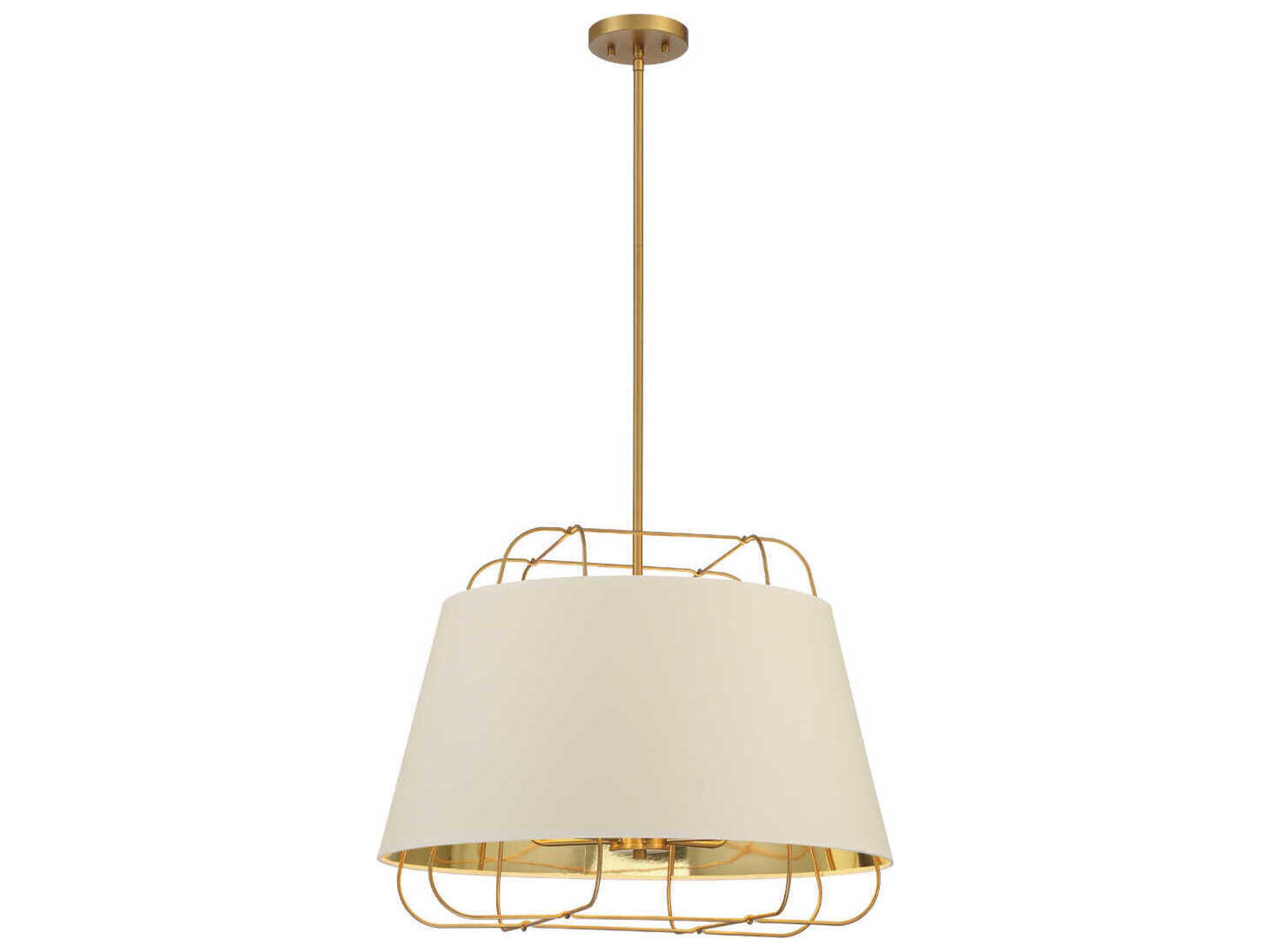 Tura 6-Light White Gold Pendant