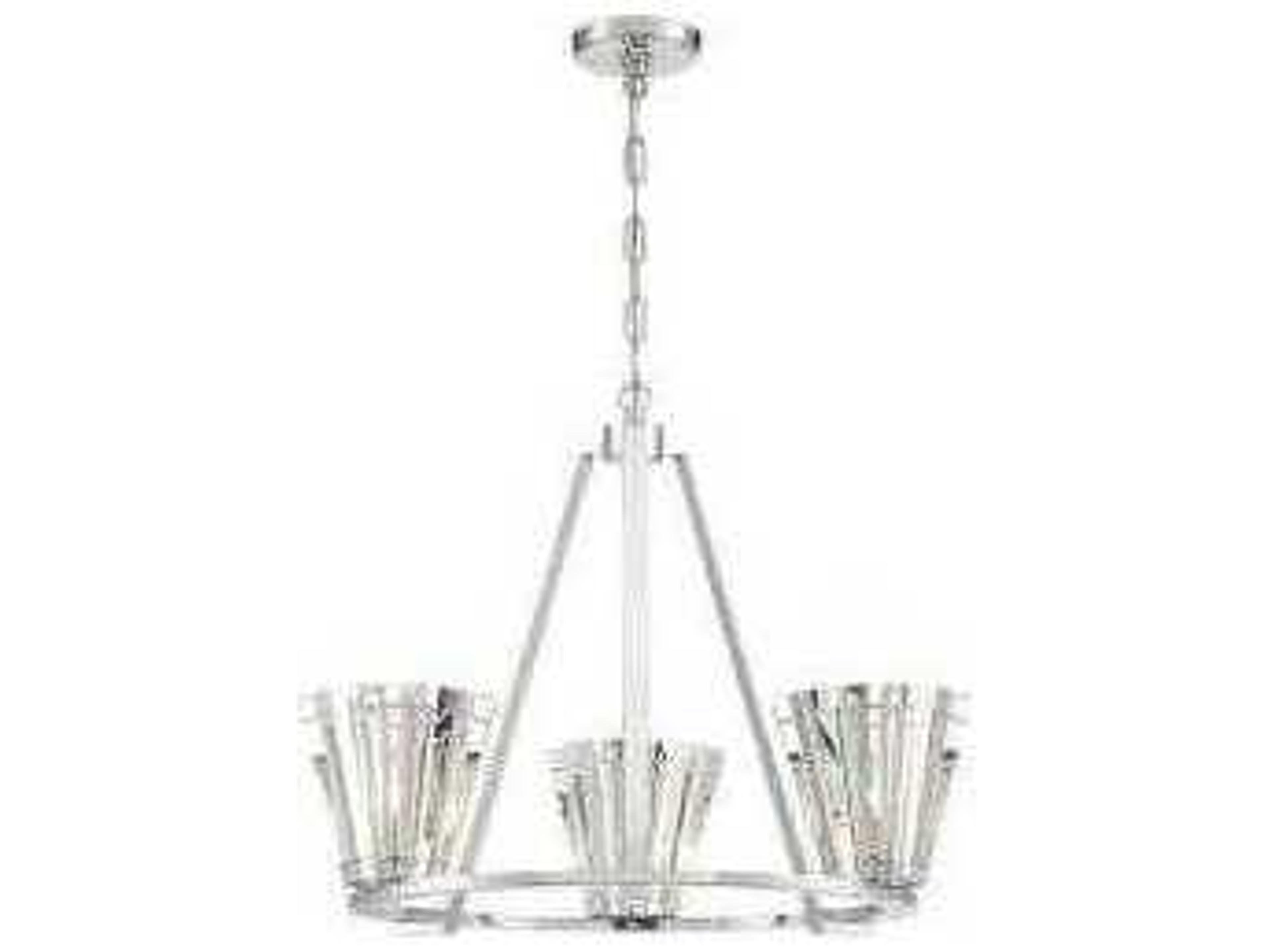 Ricca 3-Light Chrome Chandelier