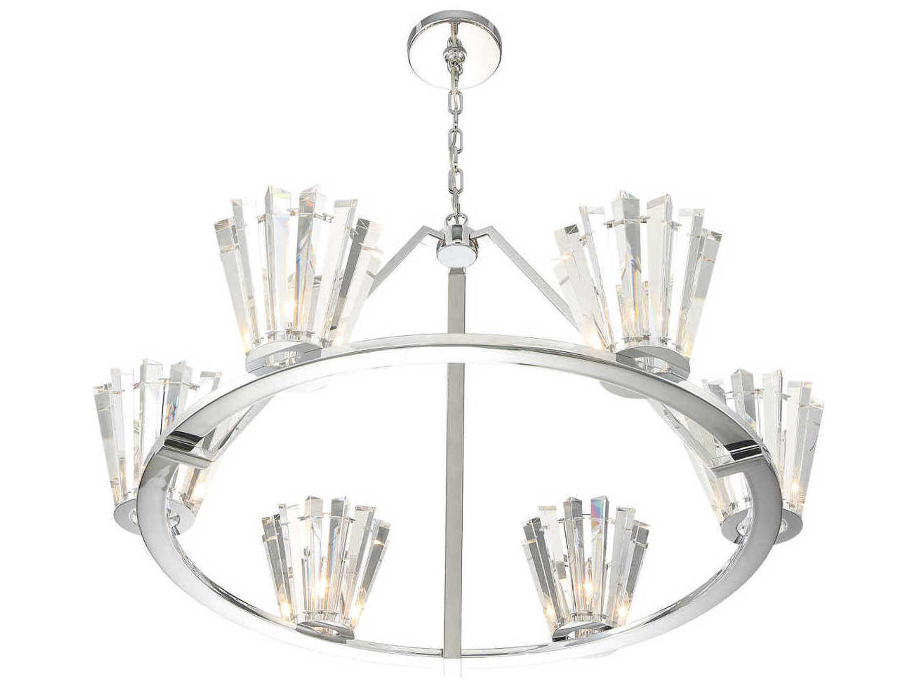 Eurofase Ricca 6-Light Chrome Chandelier