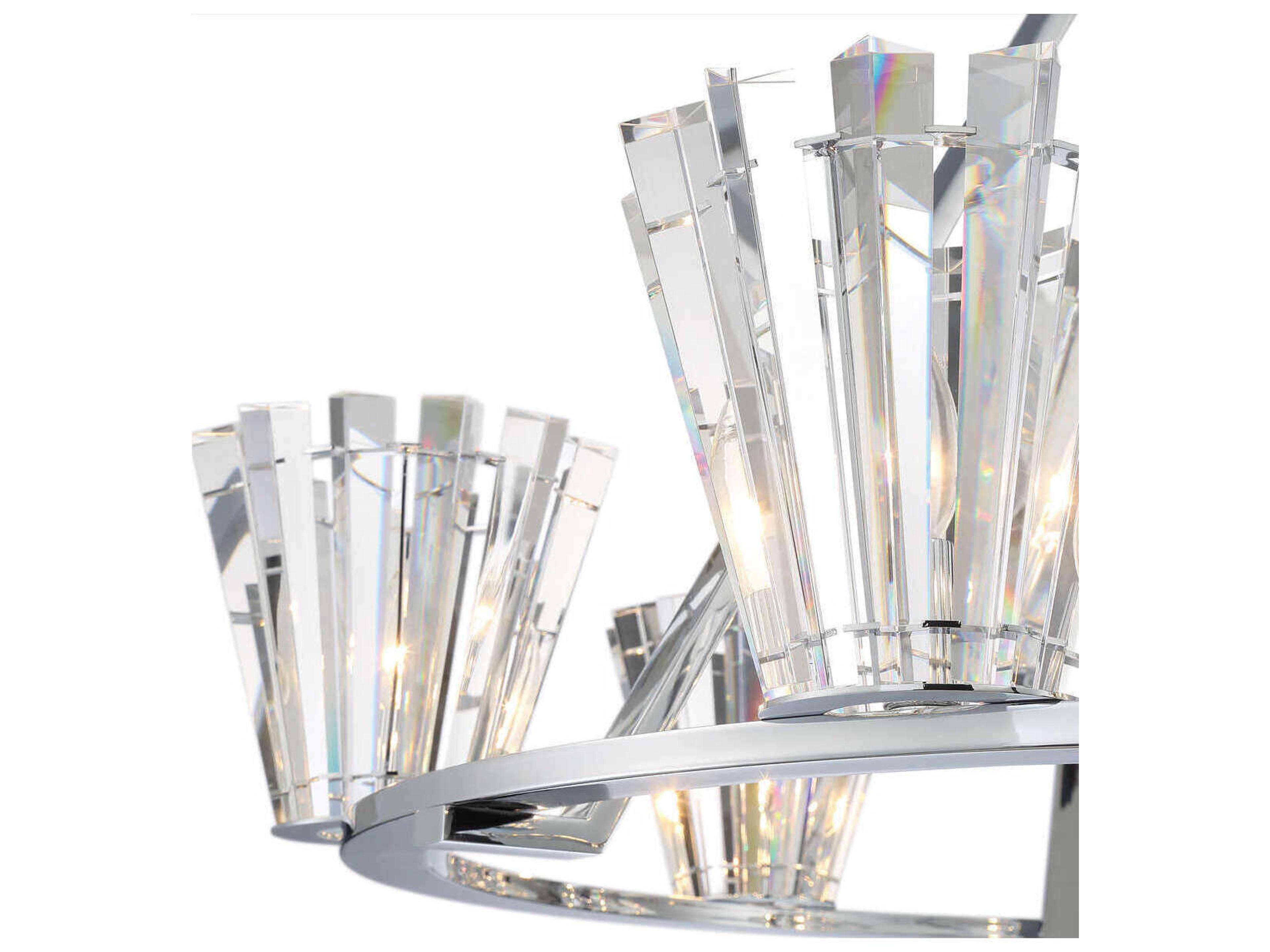Eurofase Ricca 6-Light Chrome Chandelier