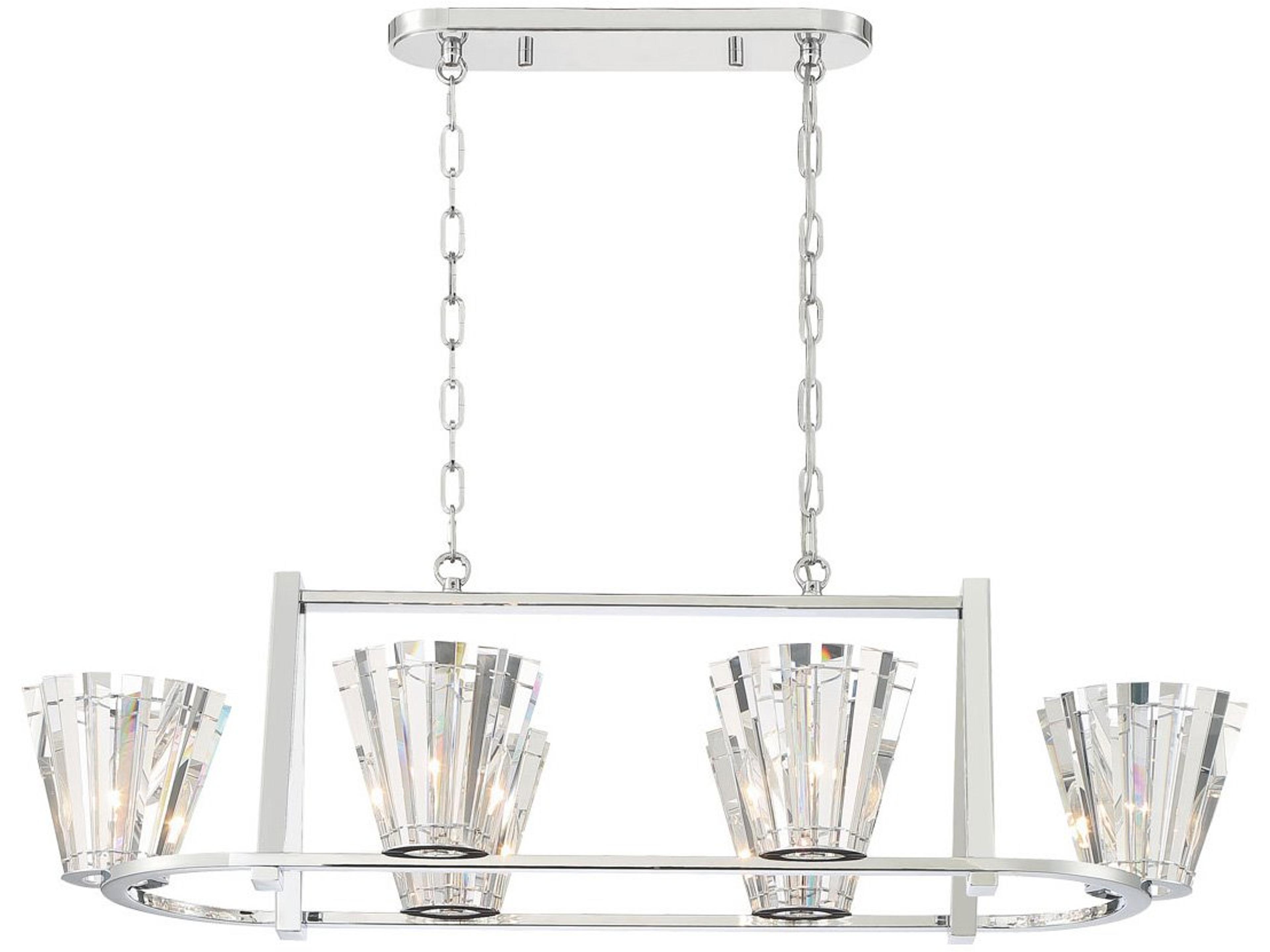 Ricca 6-Light Chrome Island Lighting