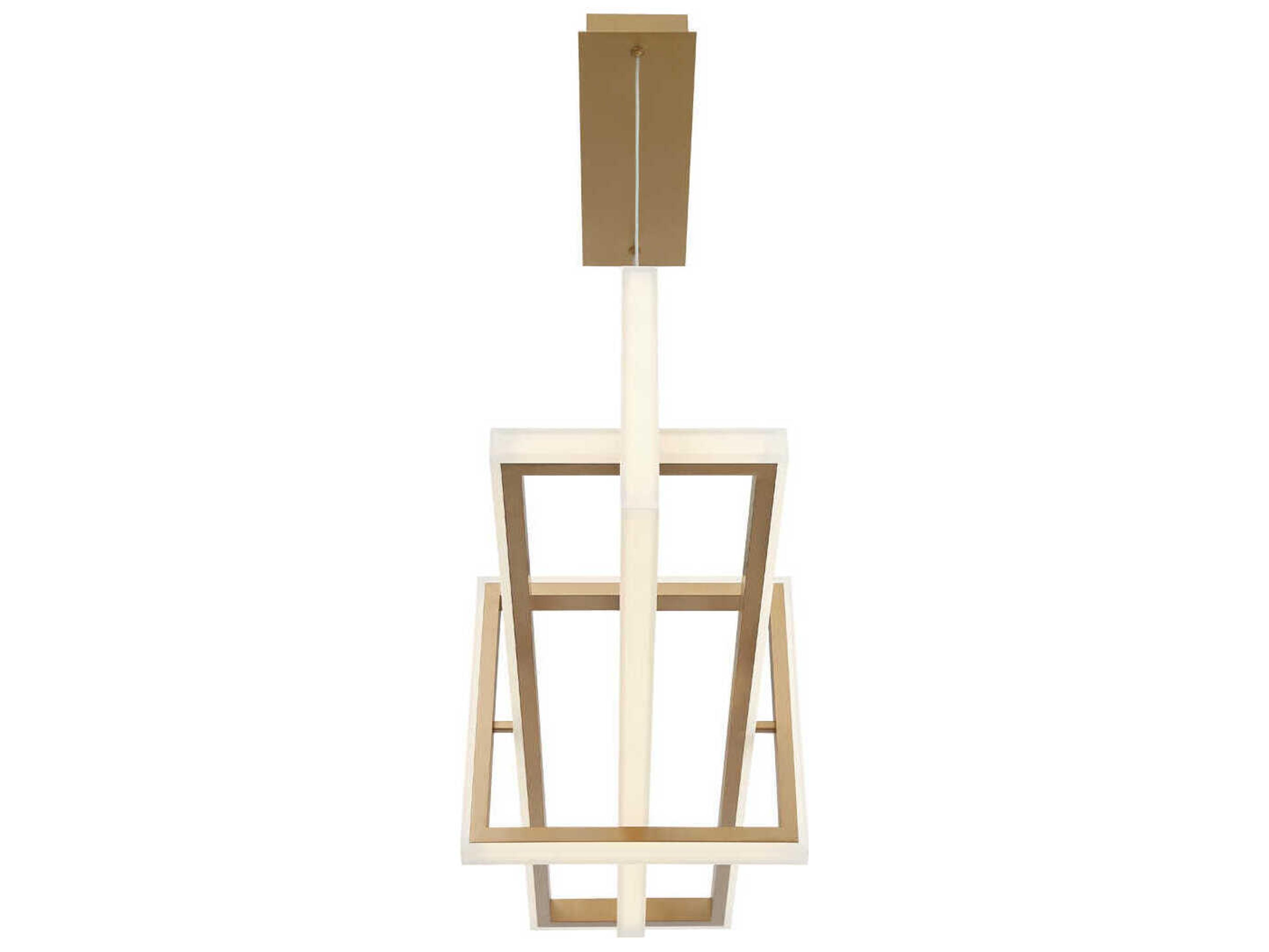 Eurofase Bordo Gold Geometric Island Pendant