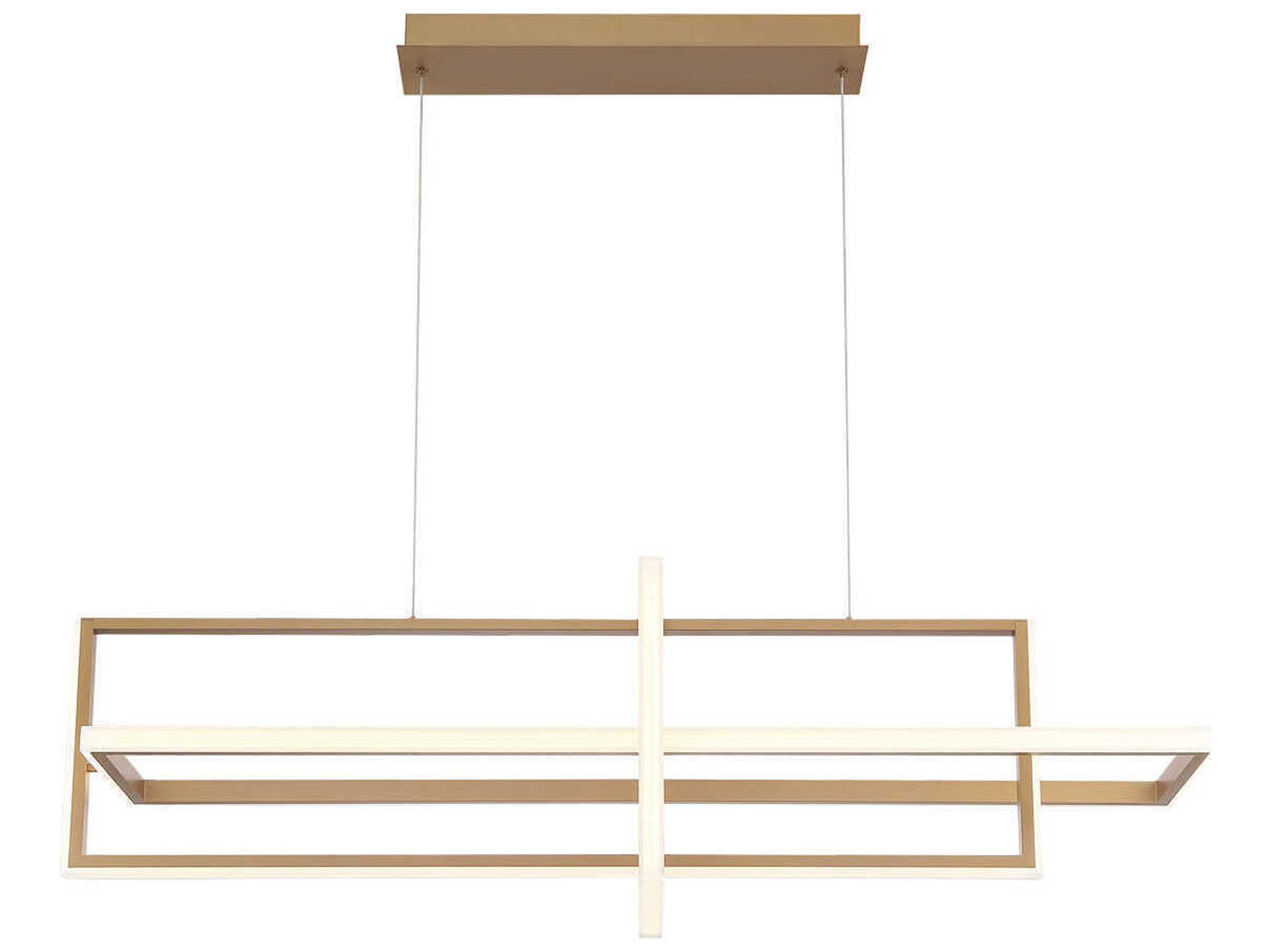 Eurofase Bordo Gold Geometric Island Pendant