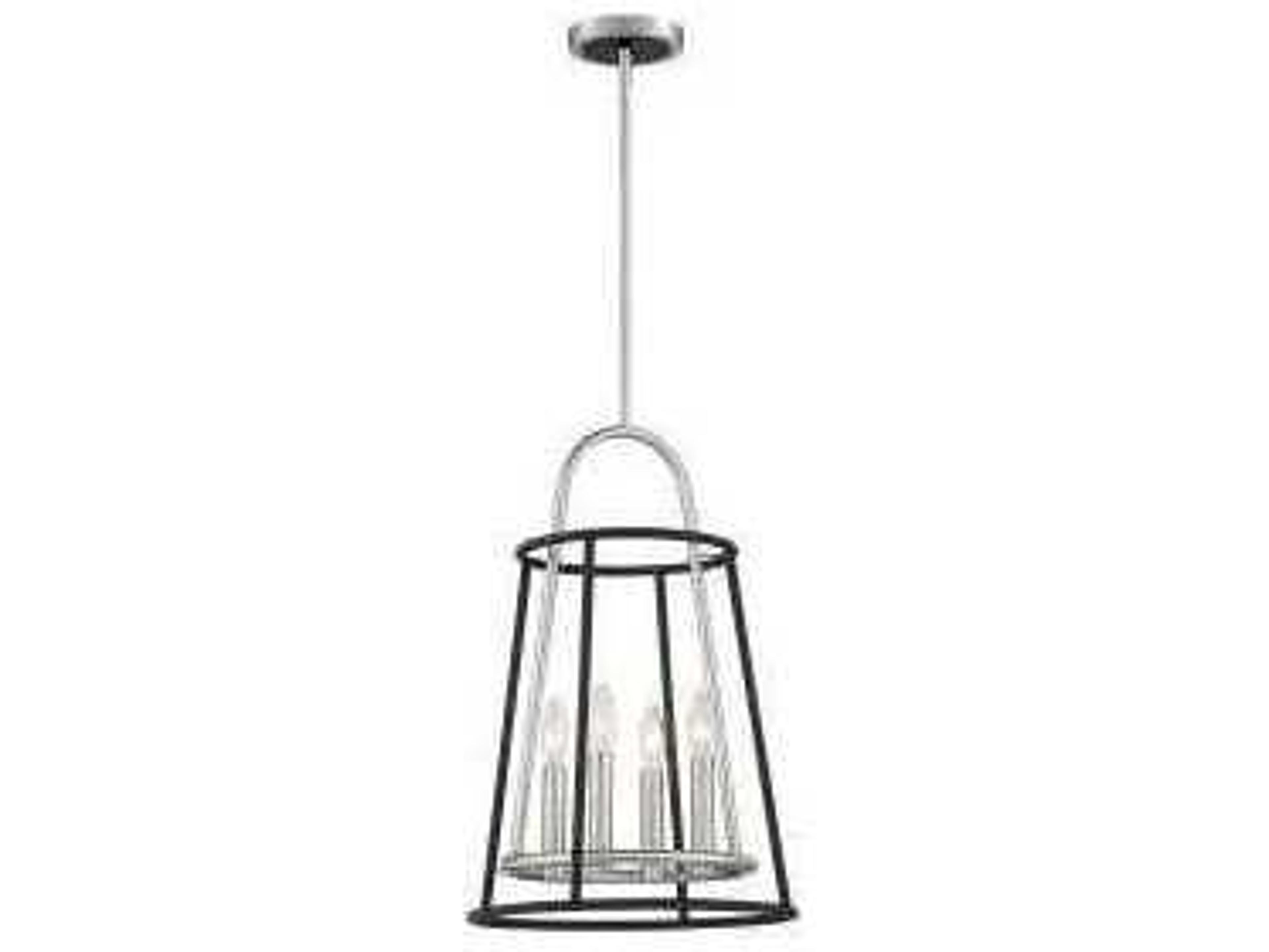 Campana 4-Light Satin Nickel Pendant