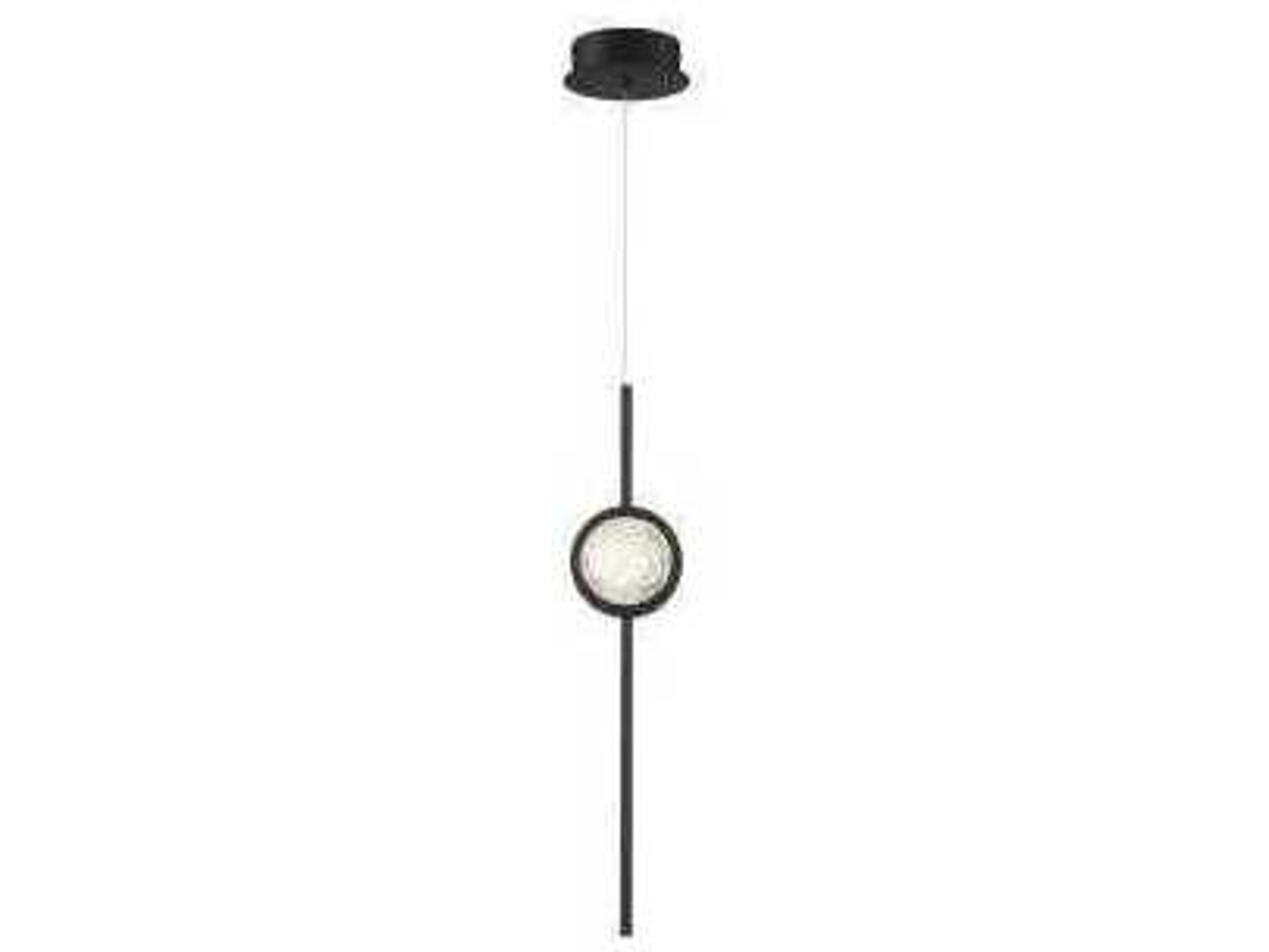 Barletta Black Globe Linear Mini Pendant
