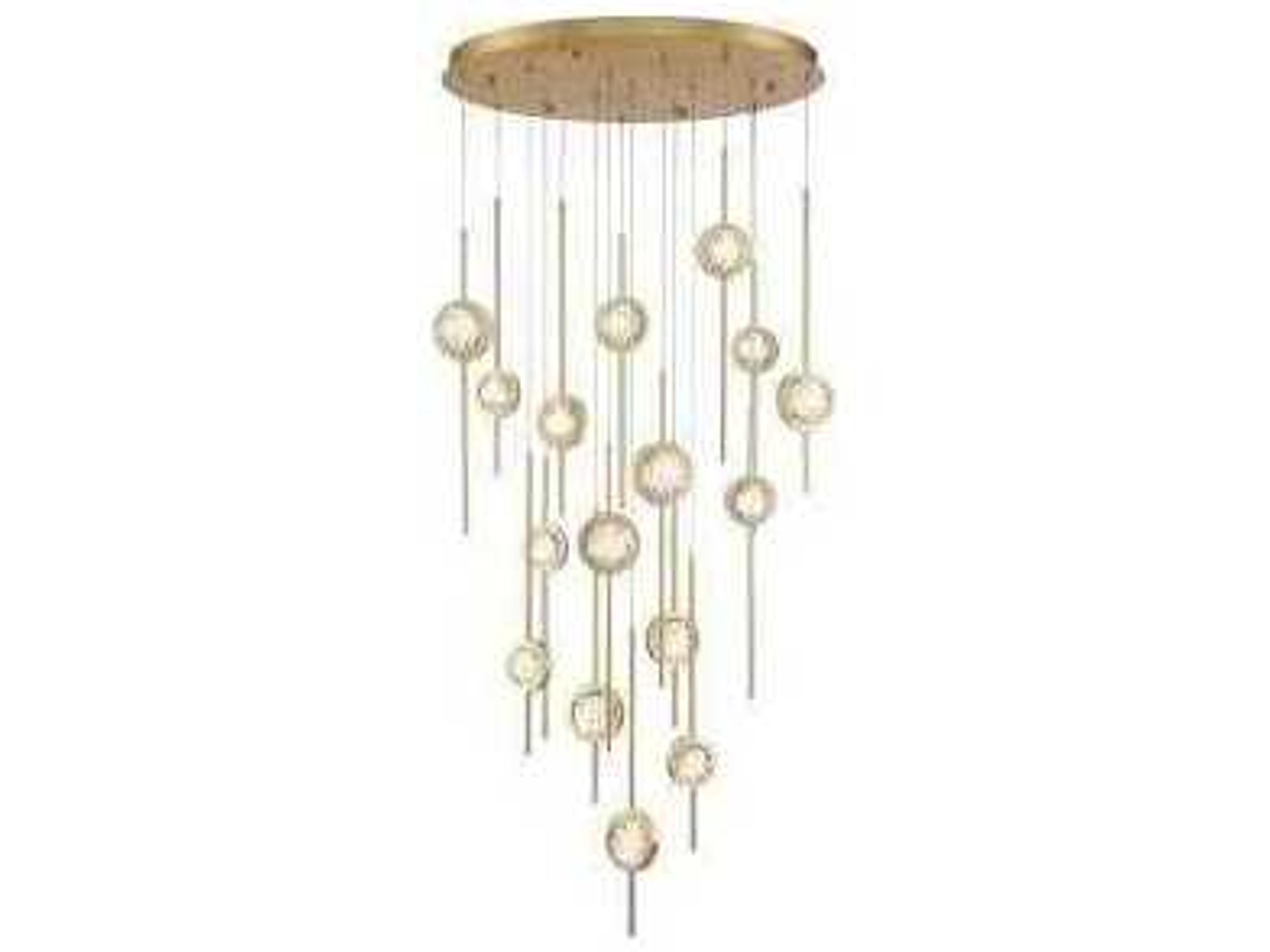 Barletta Brass Linear Pendant