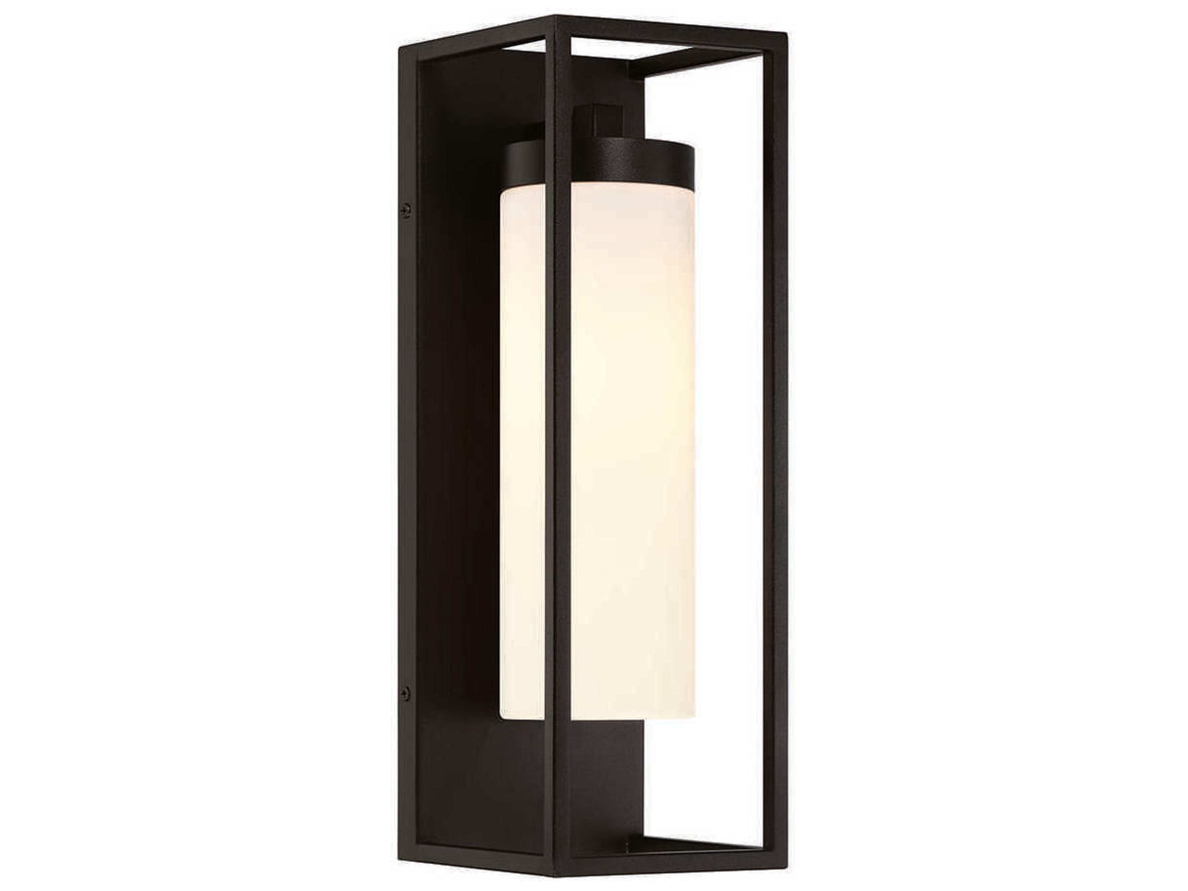 Ren Outdoor Wall Sconce in Satin Black