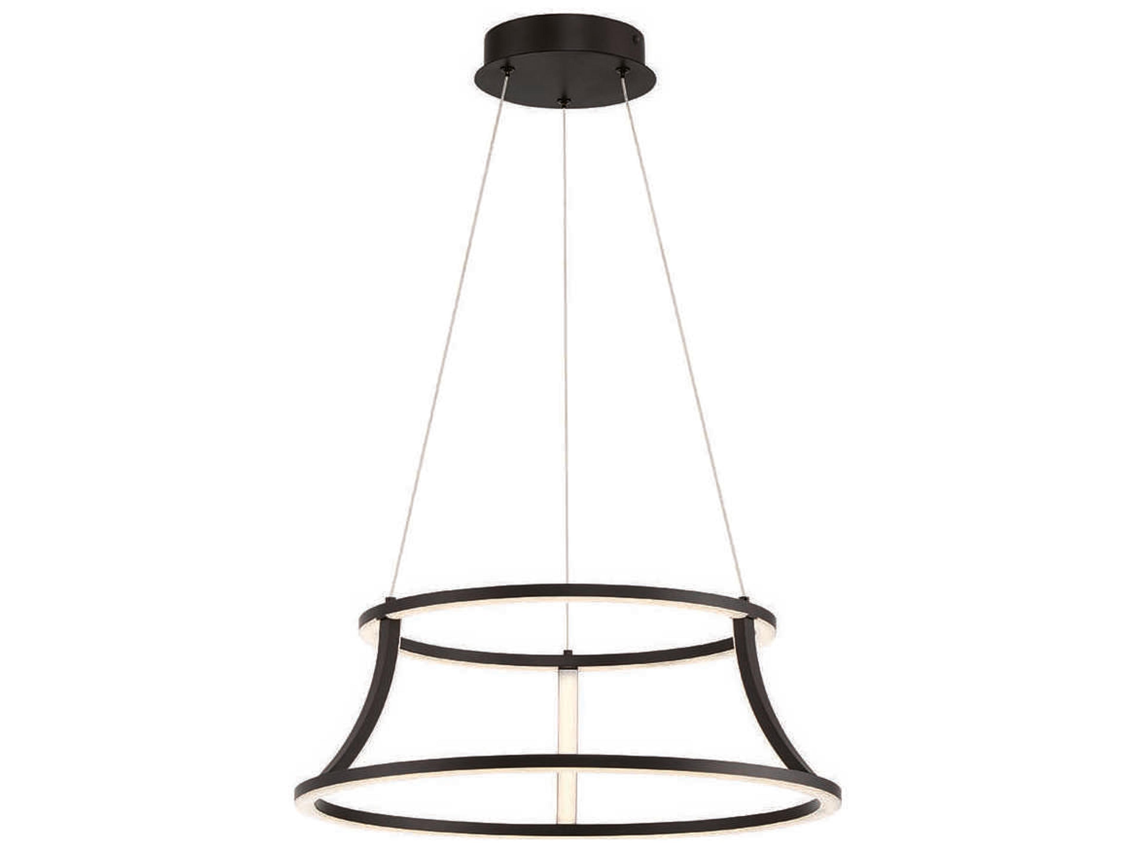 Cadoux 1-Light Black LED Empire Linear Pendant