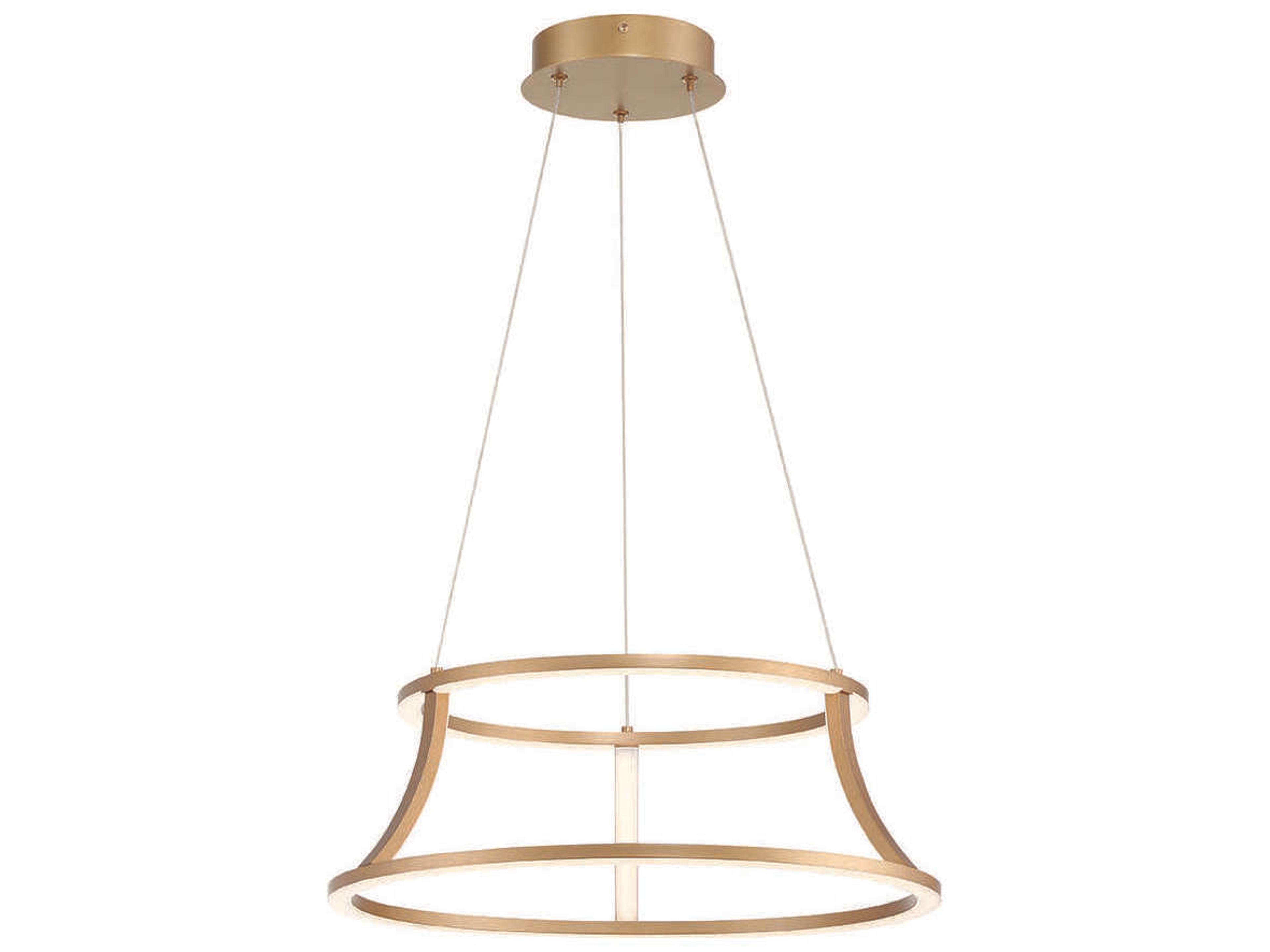 Cadoux 1-Light Gold LED Empire Linear Pendant