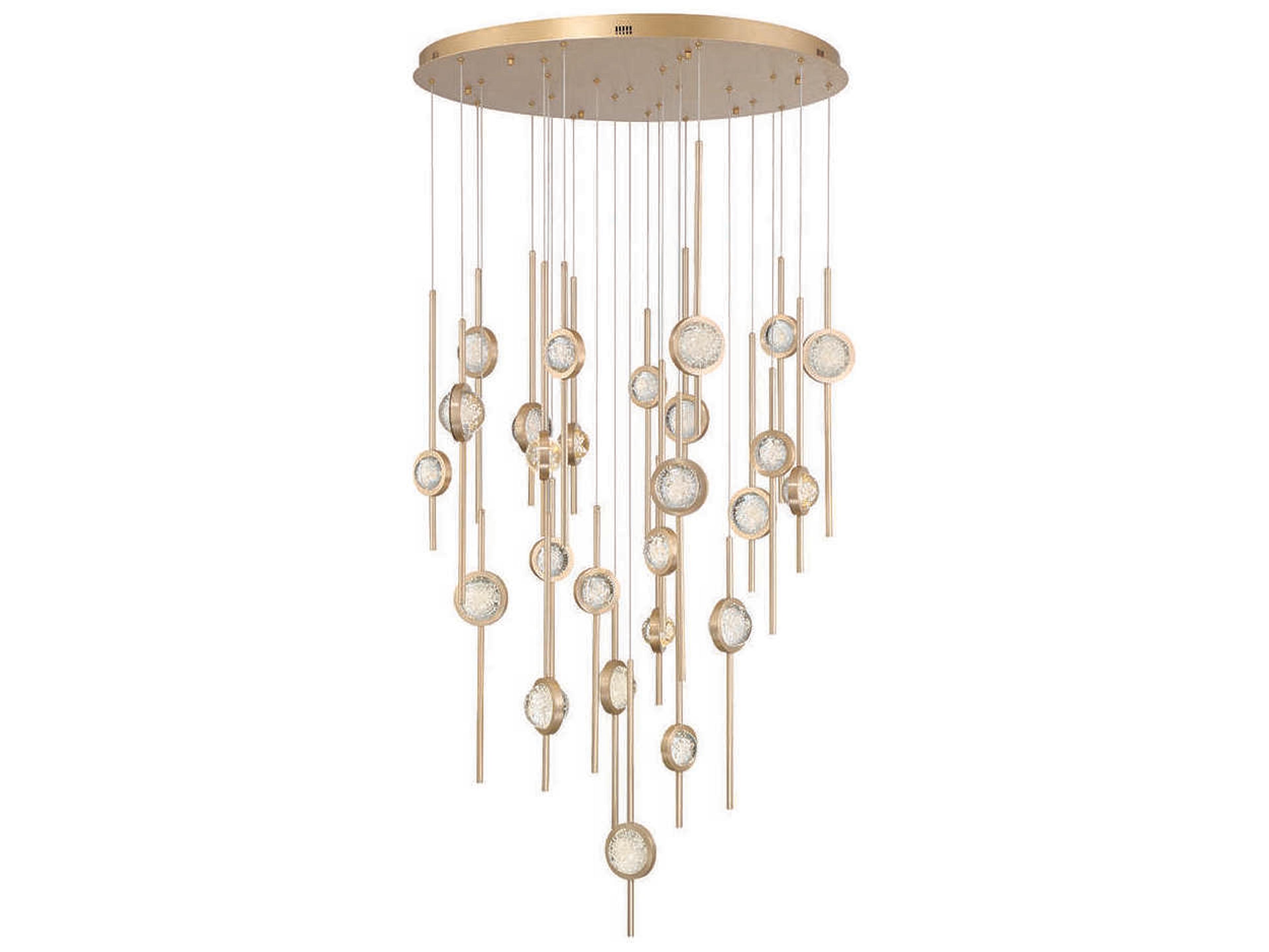 Barletta 26-Light Brass LED Linear Pendant