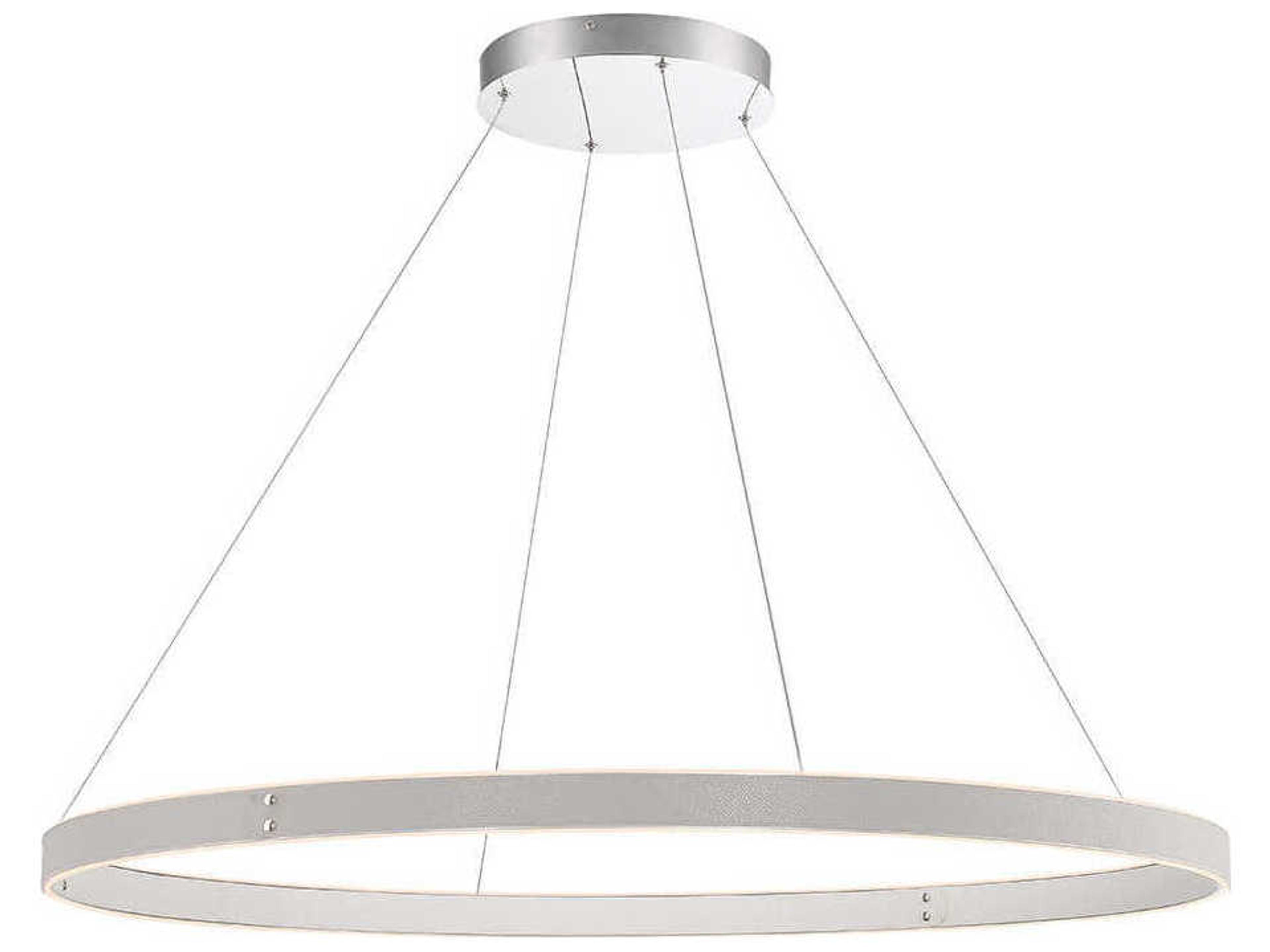 Verdura 1-Light Grey White LED Linear Round Pendant