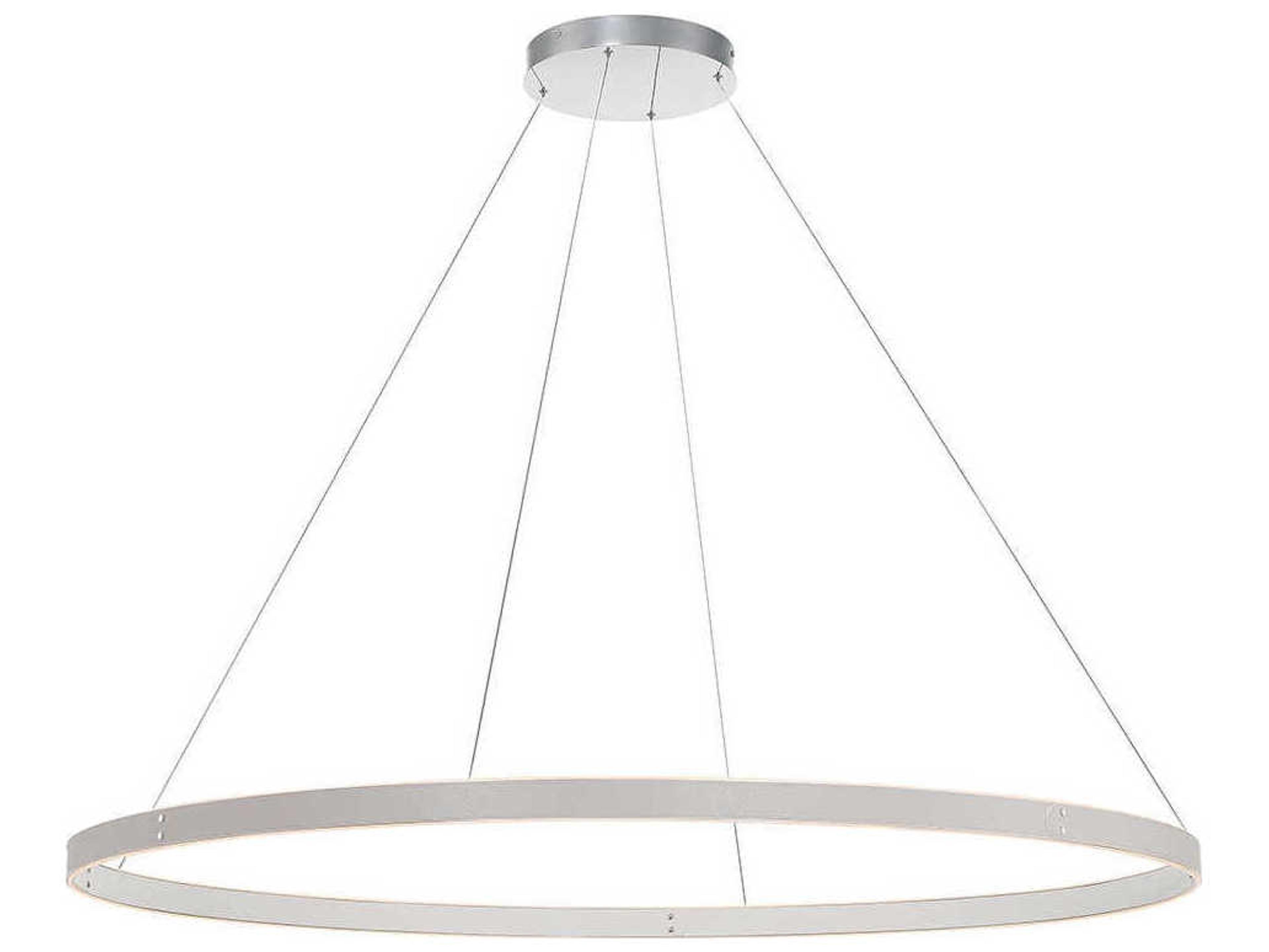 Verdura 1-Light Grey White LED Linear Round Pendant