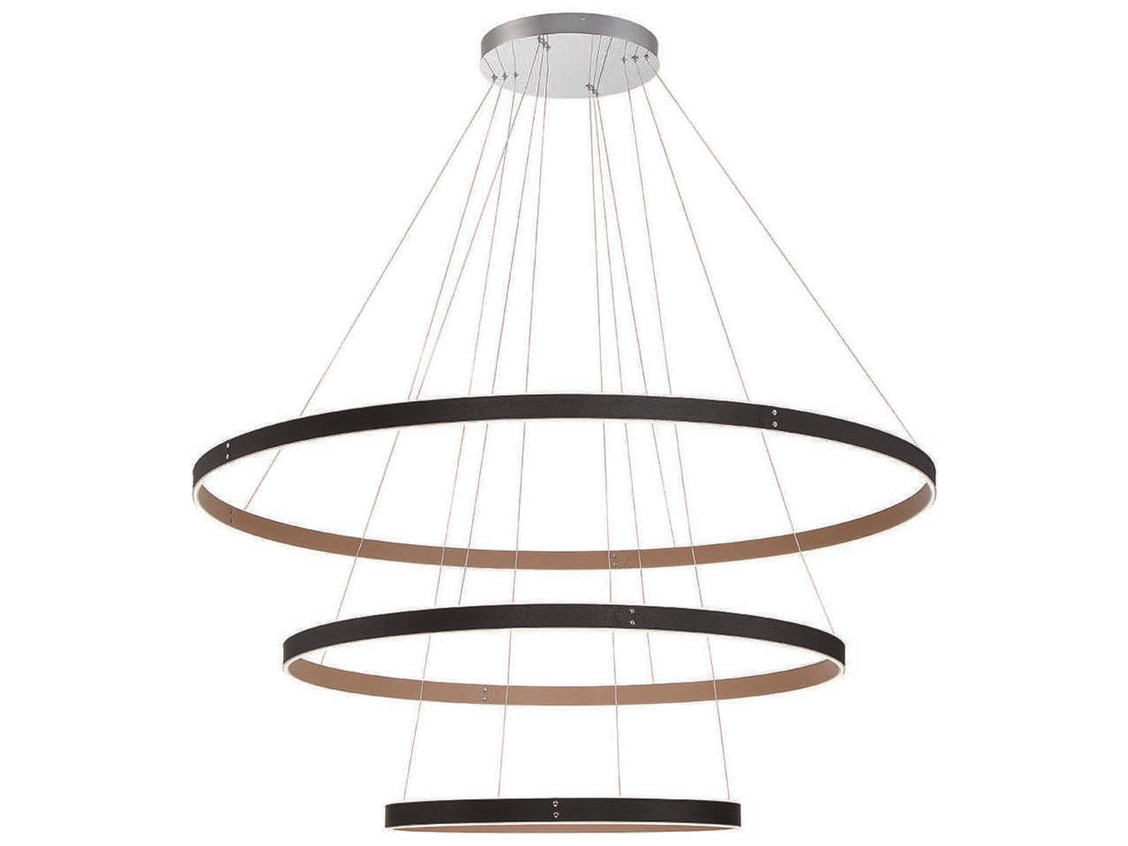 Eurofase Verdura 1-Light Black Brown LED Linear Chandelier
