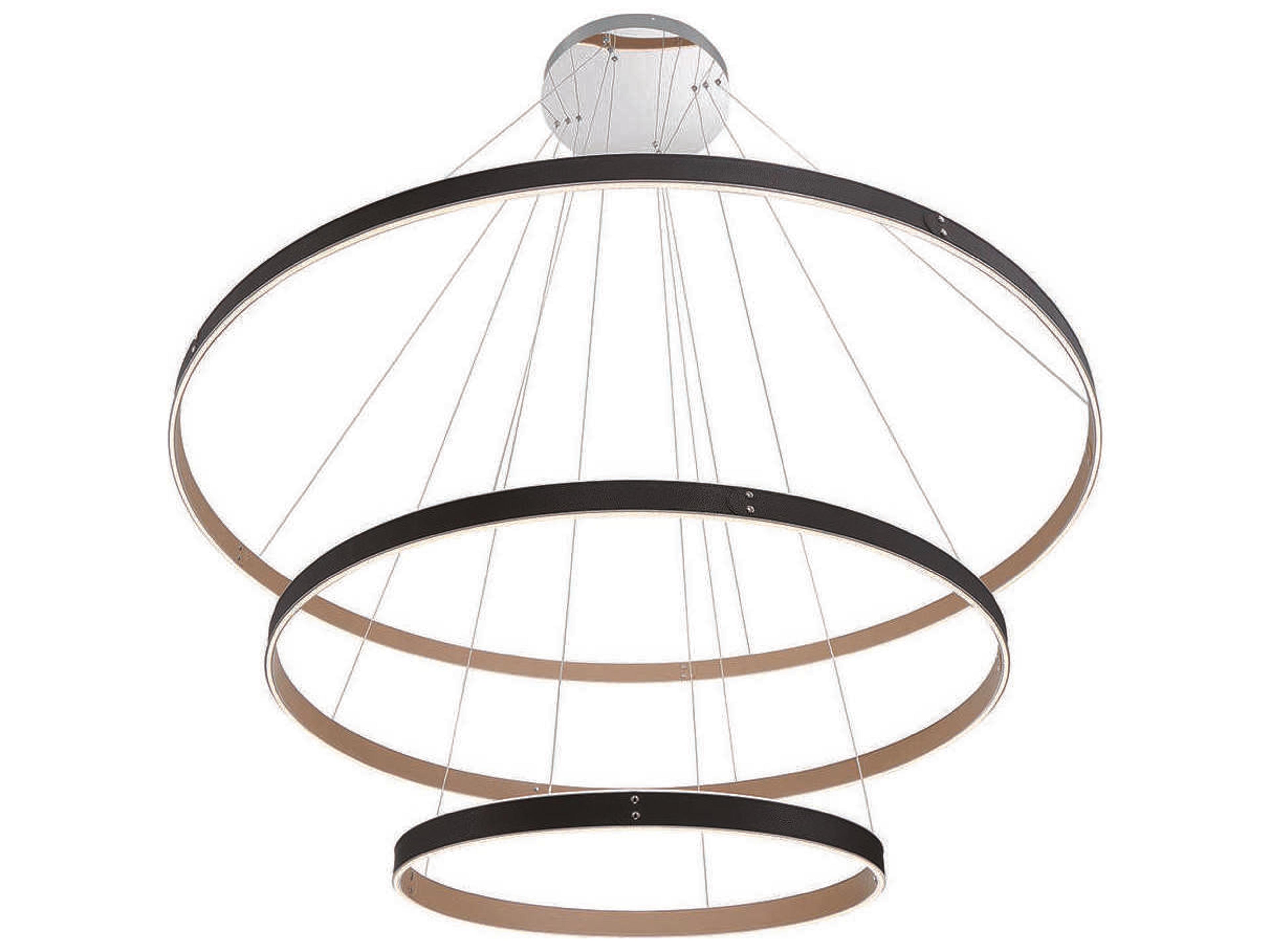 Eurofase Verdura 1-Light Black Brown LED Linear Chandelier