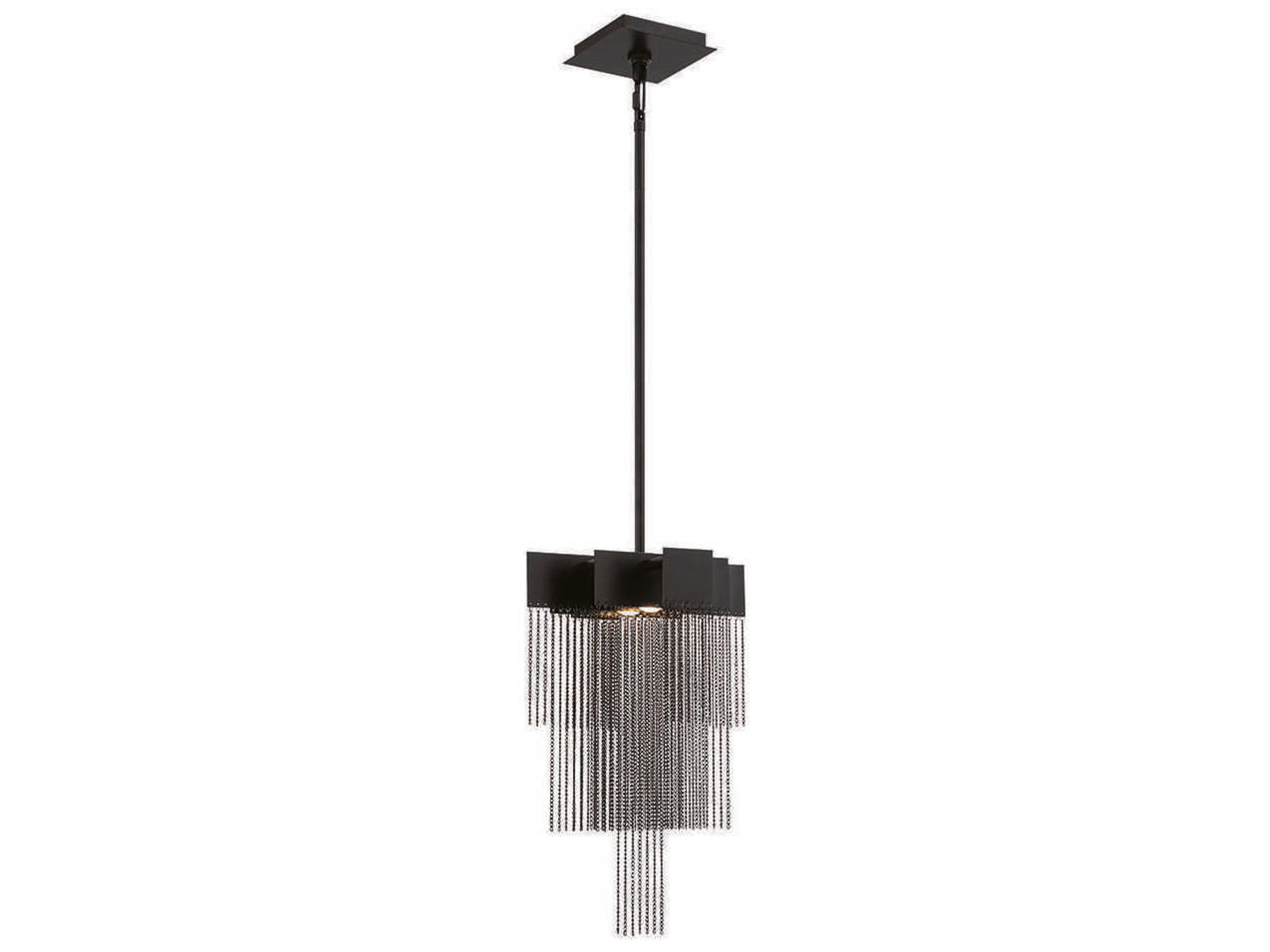 Bloomfield 2-Light Black LED Linear Pendant