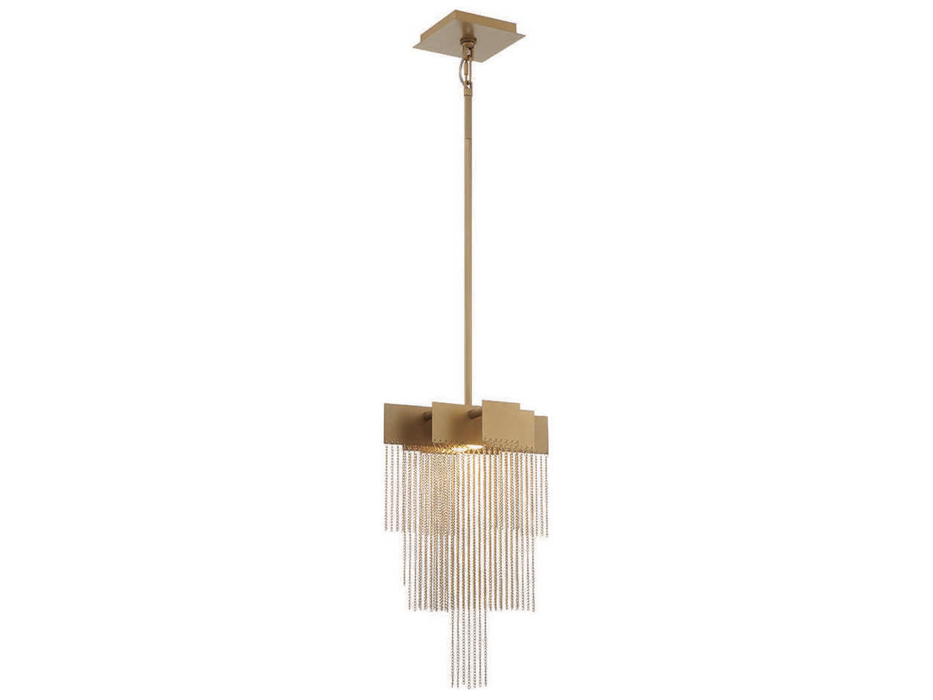 Bloomfield 2-Light Gold LED Linear Pendant