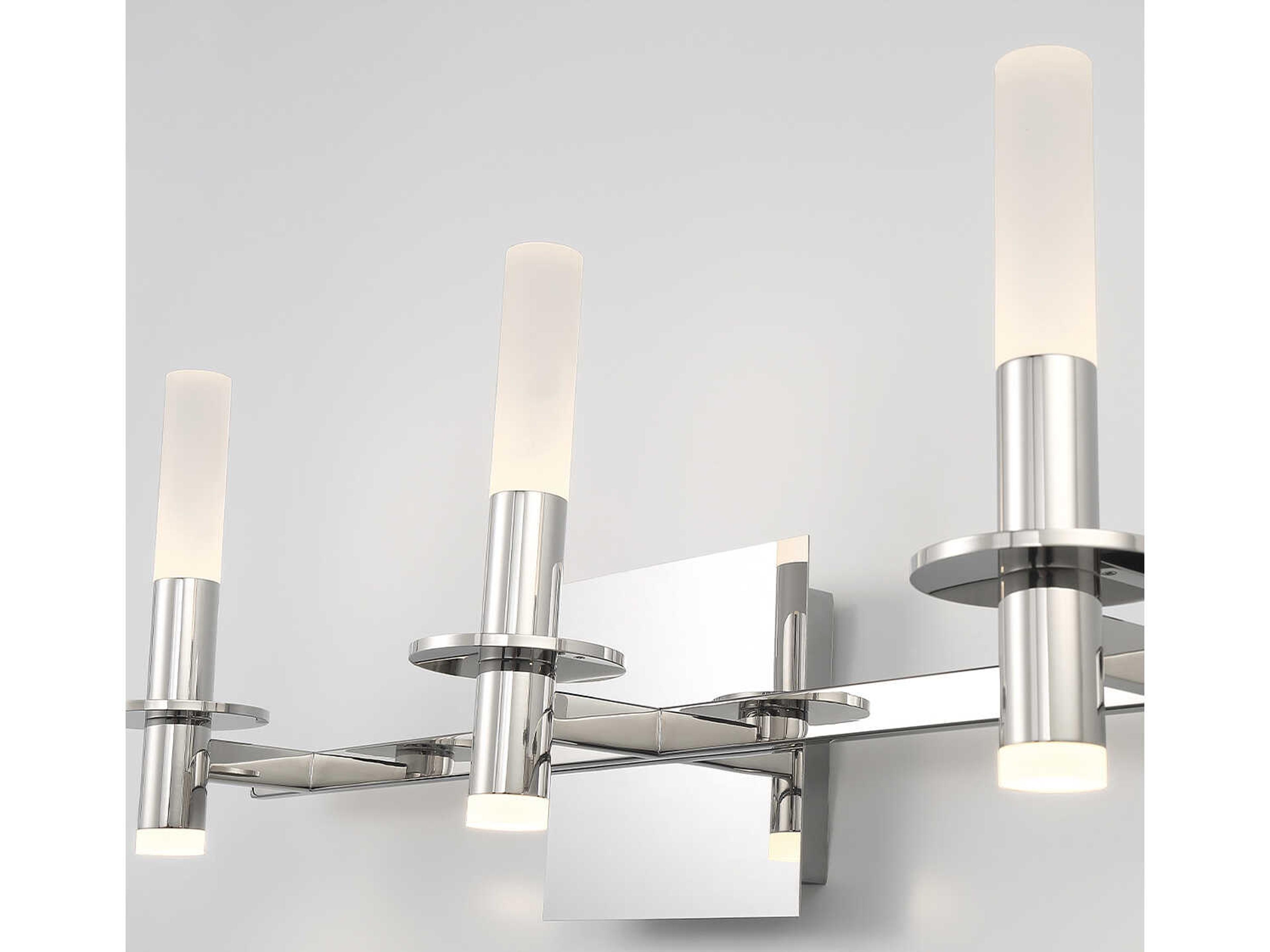 Eurofase Torna 6-Light Polished Nickel LED Vanity Light