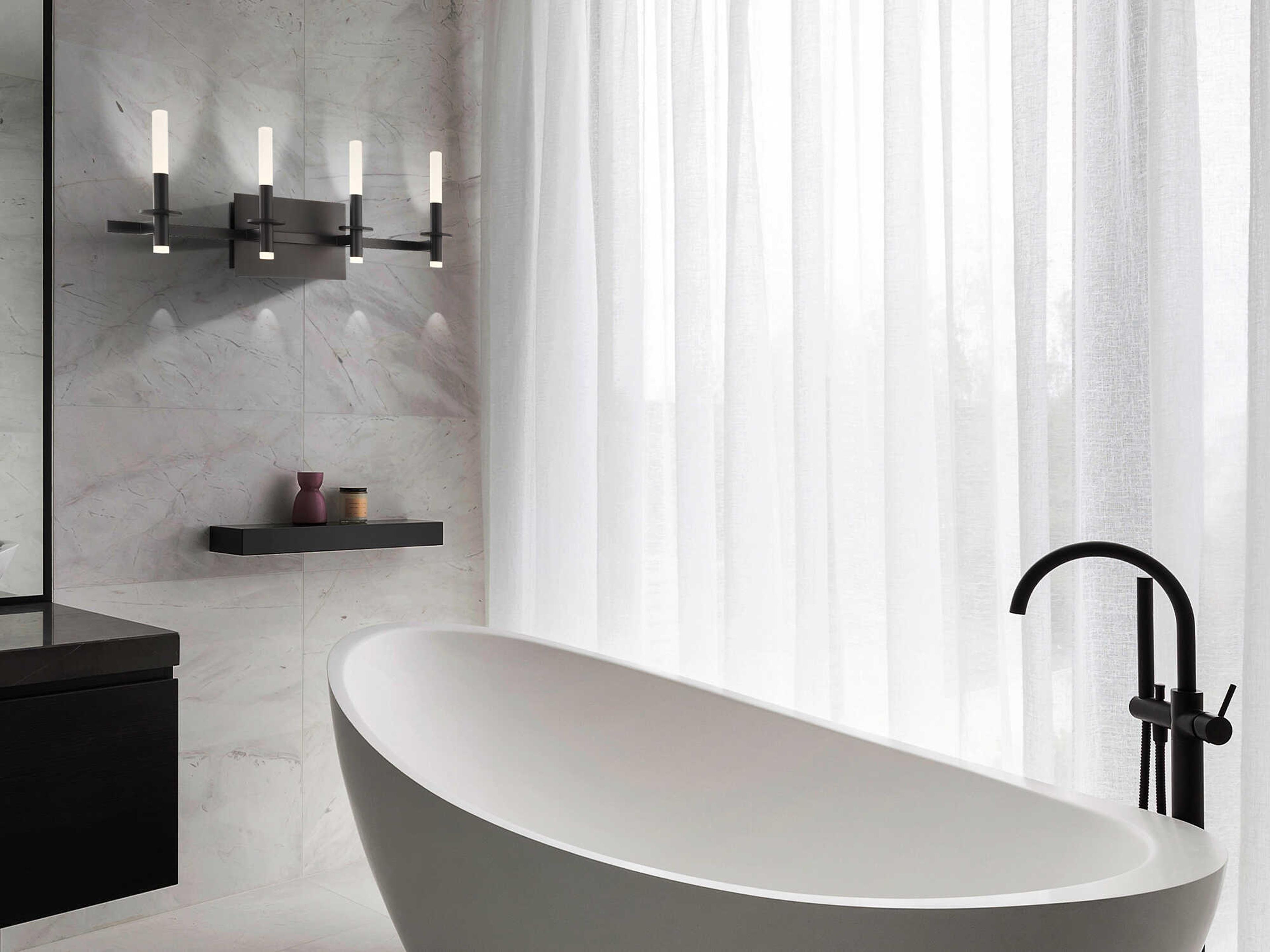 Eurofase Torna 4-Light Black Vanity Light