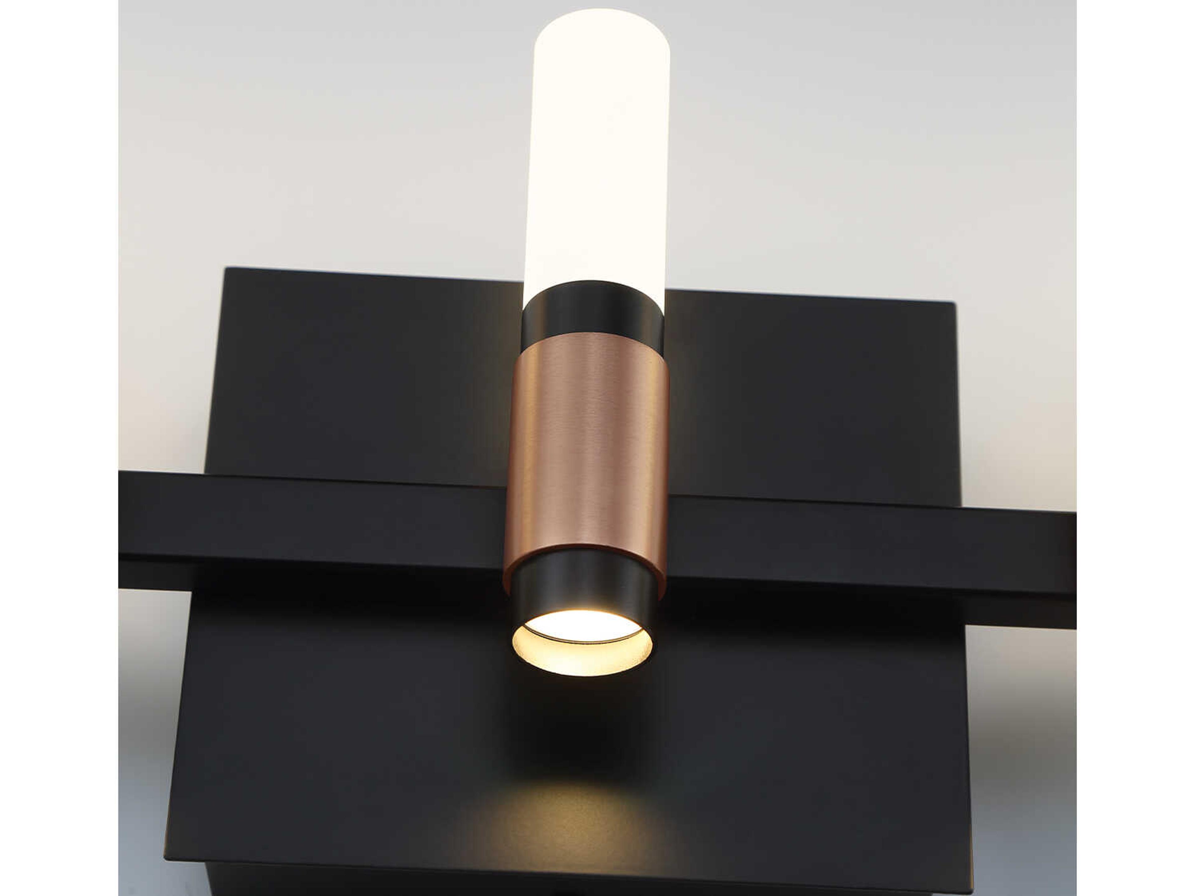 Eurofase Albany 10-Light Black Brass LED Vanity Light