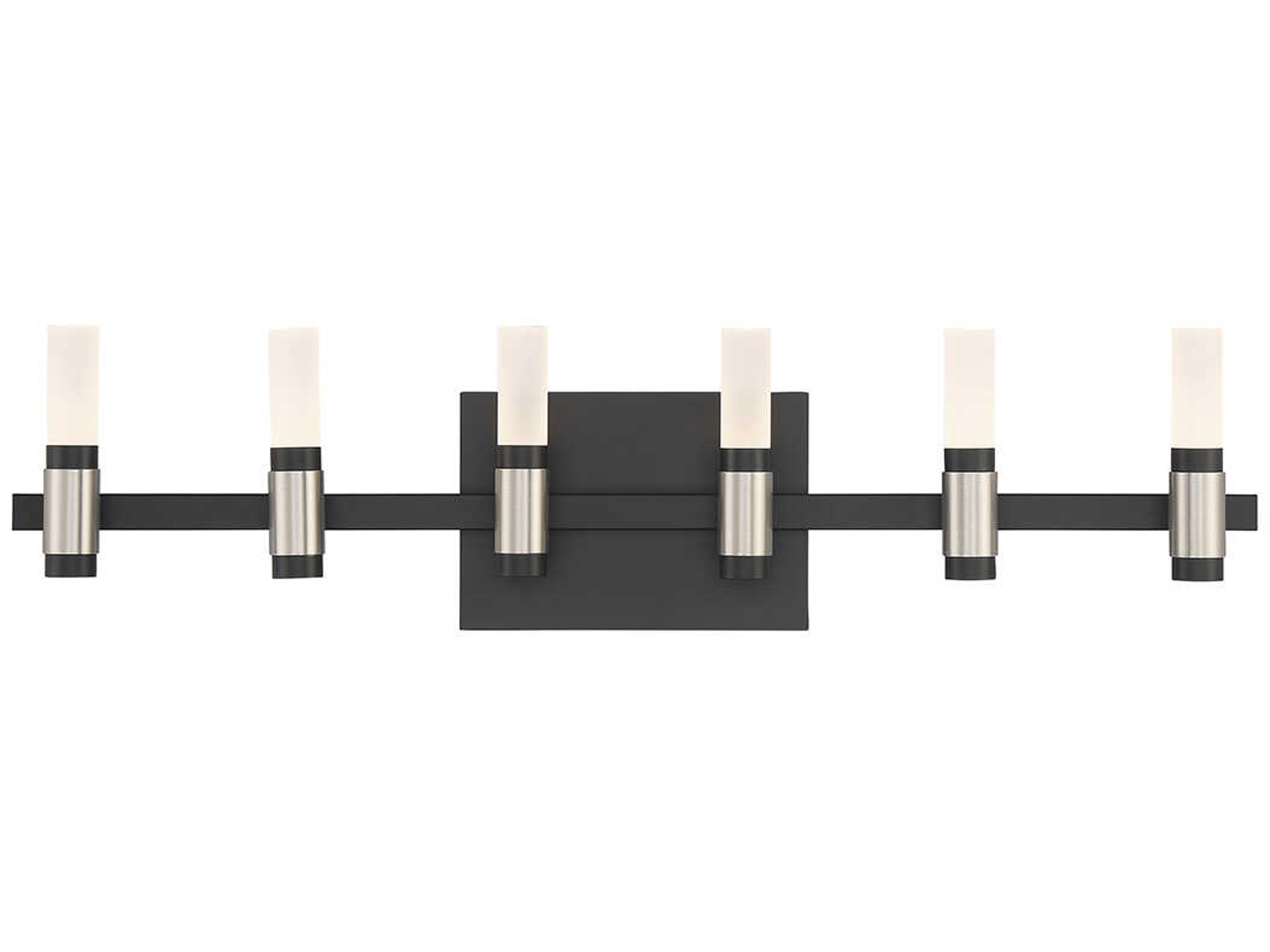 Albany 12-Light Black Nickel LED Vanity Light