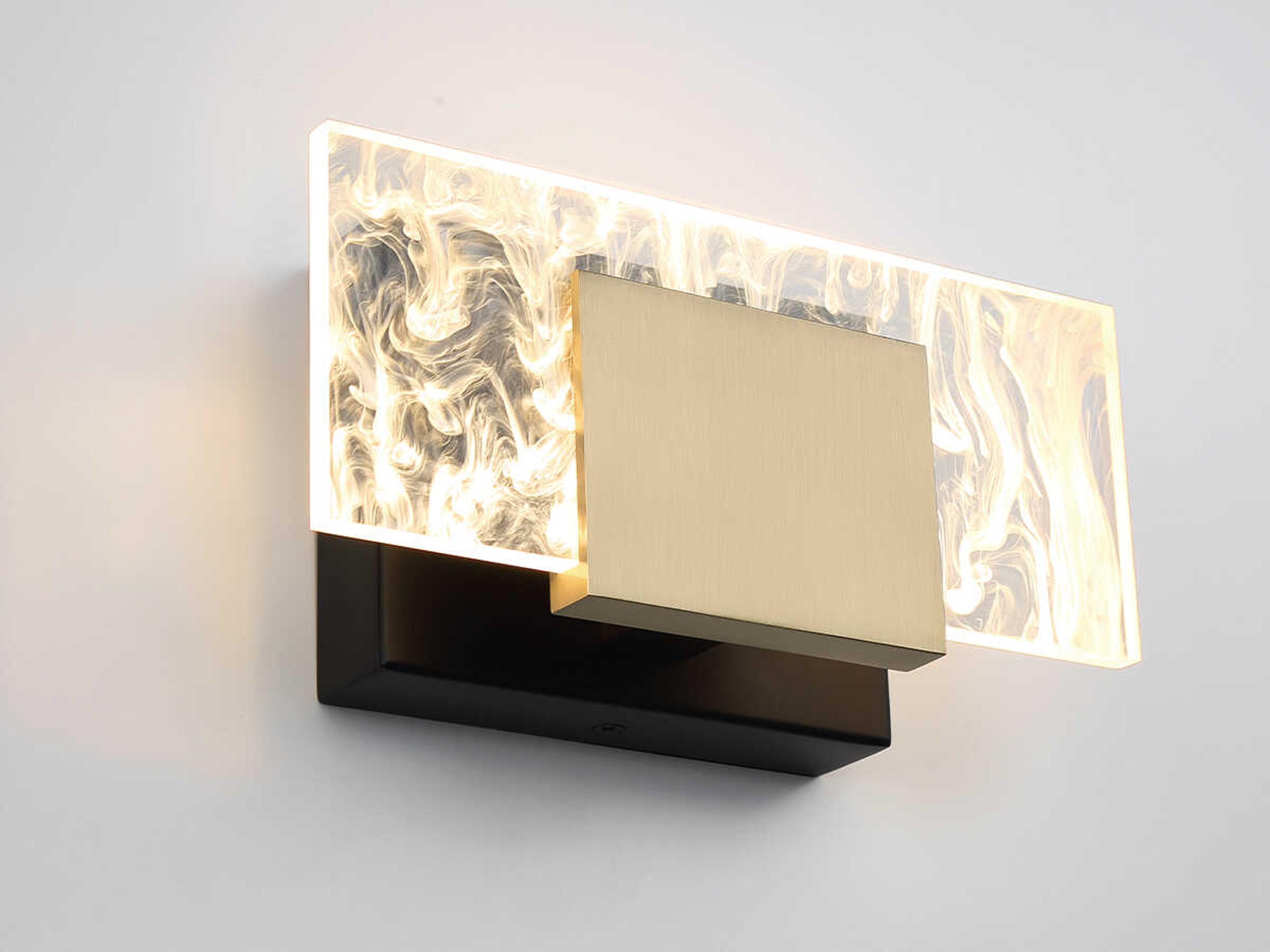 Eurofase Kasha 1-Light Black Brass LED Wall Sconce