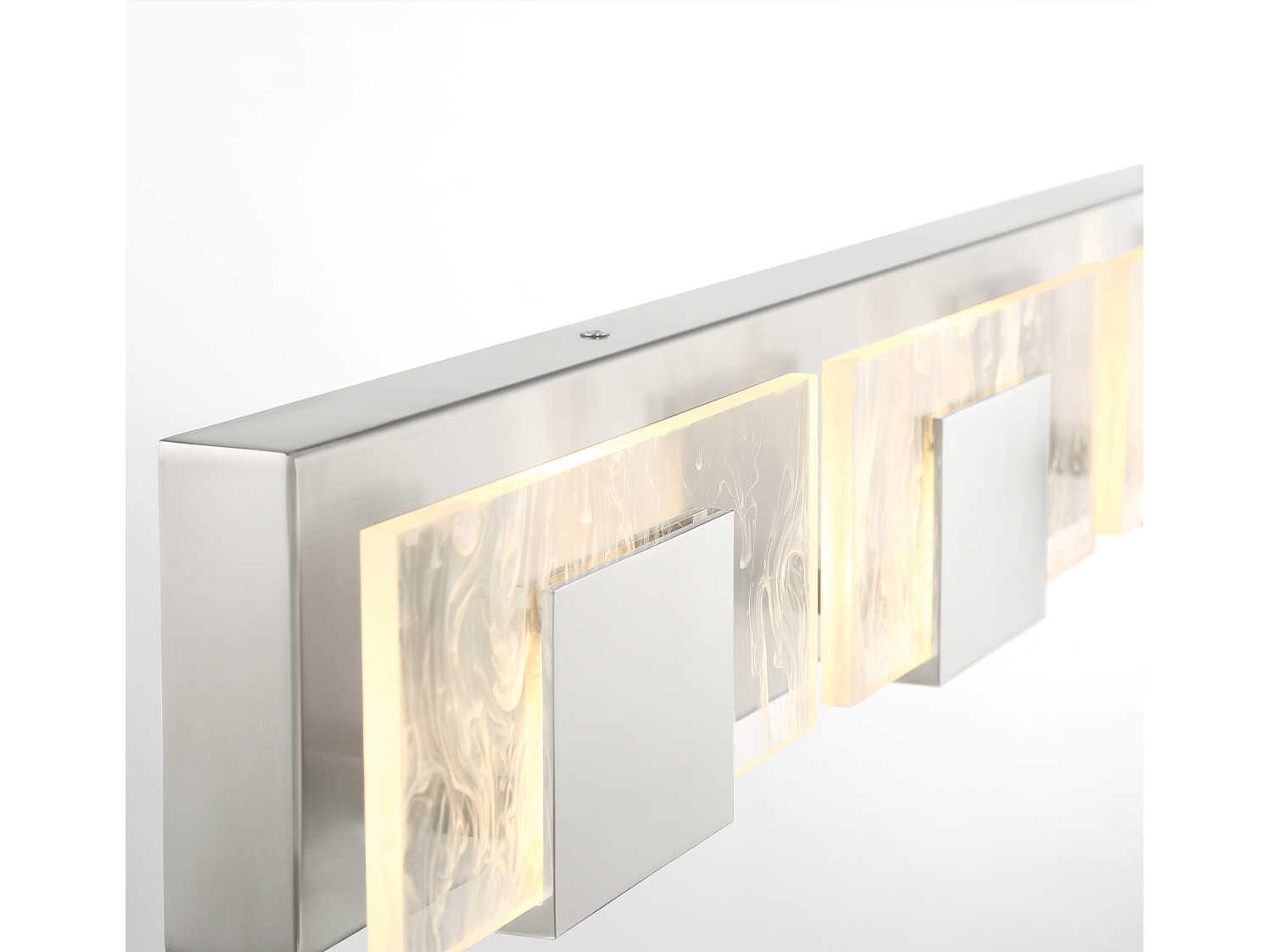 Eurofase Kasha 4-Light Chrome Nickel LED Vanity Light