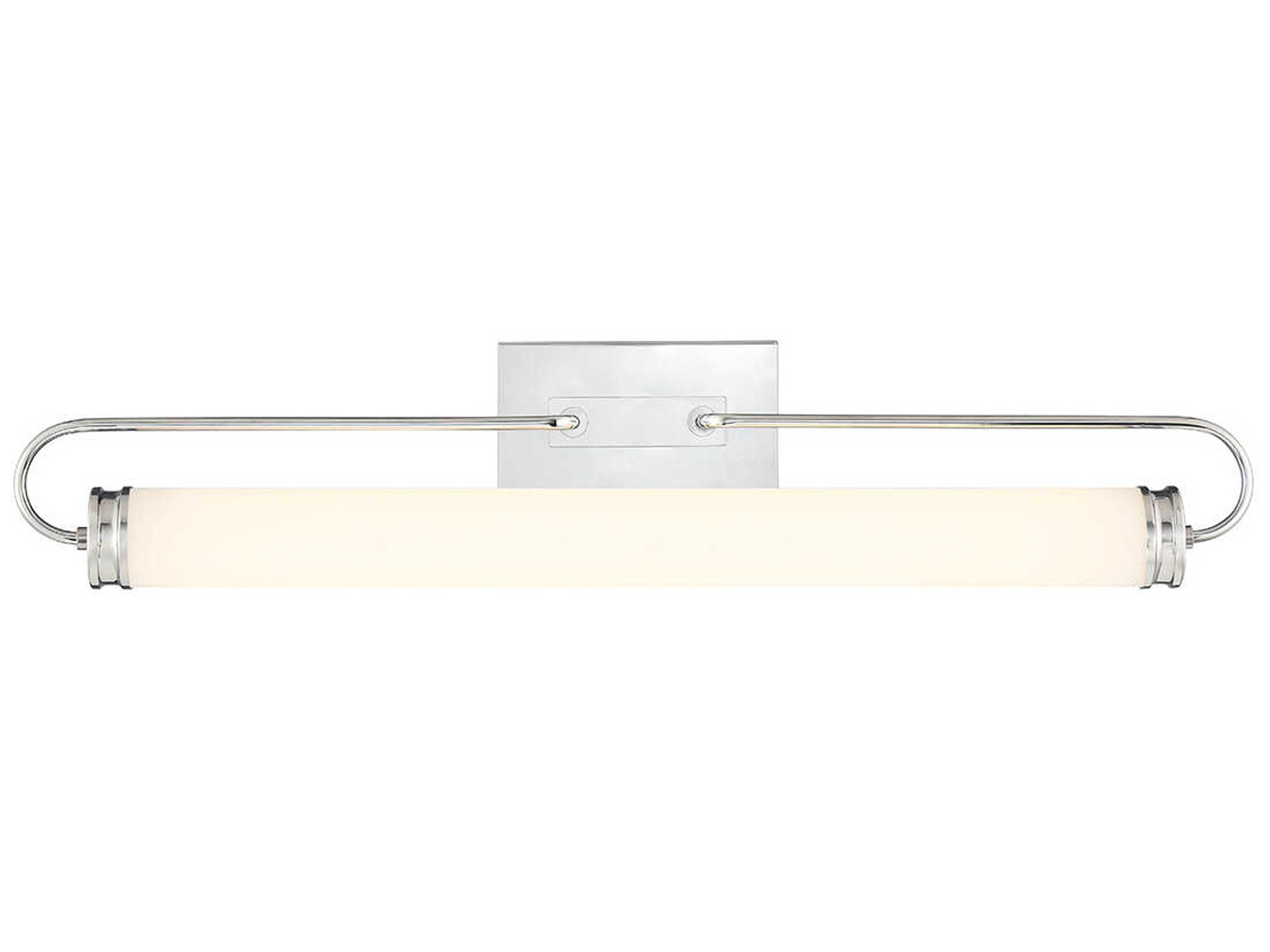Tellie 1-Light Chrome Glass LED Vanity Light