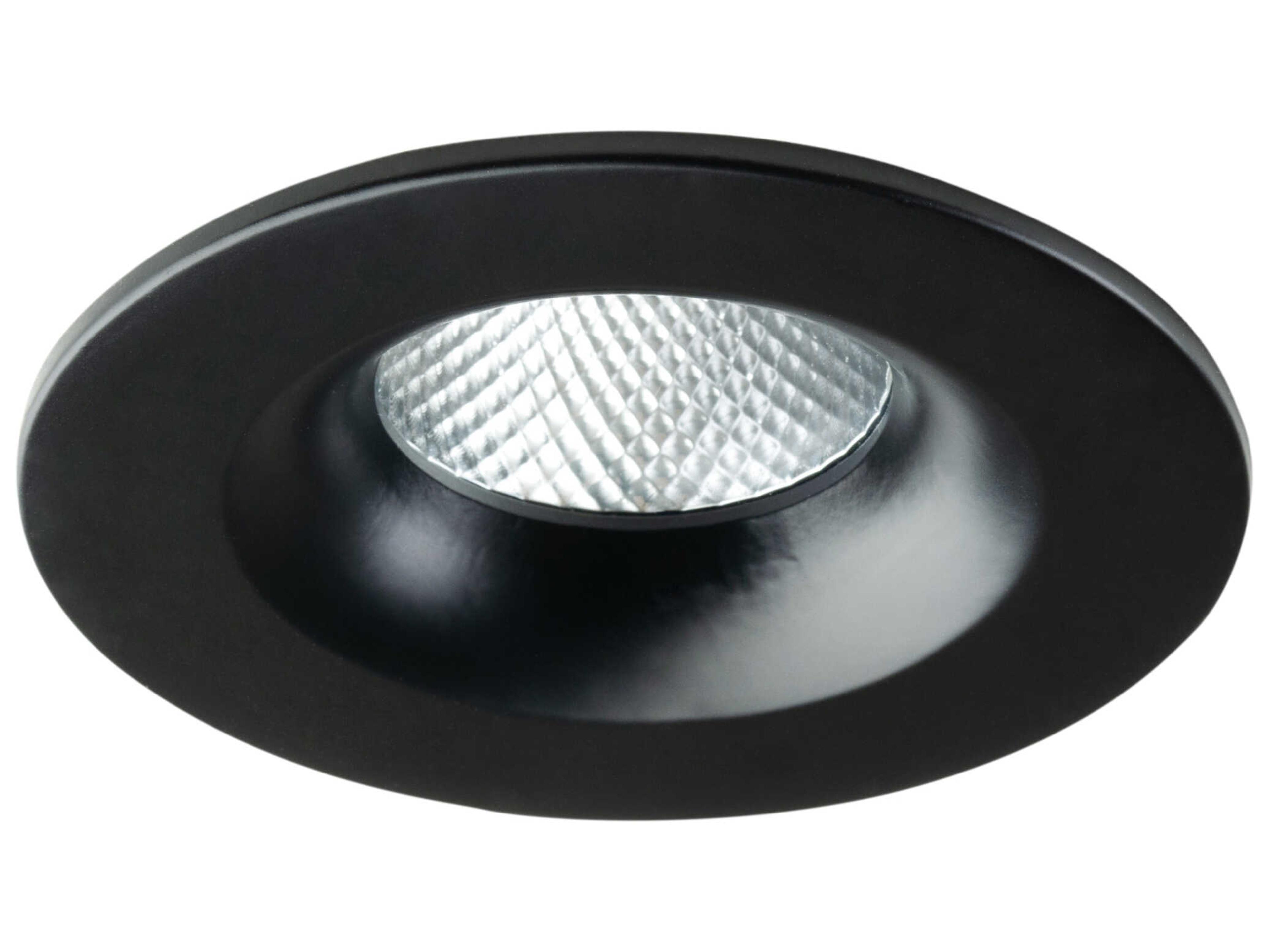 Midway 1-Light Black LED Round Recessed Light