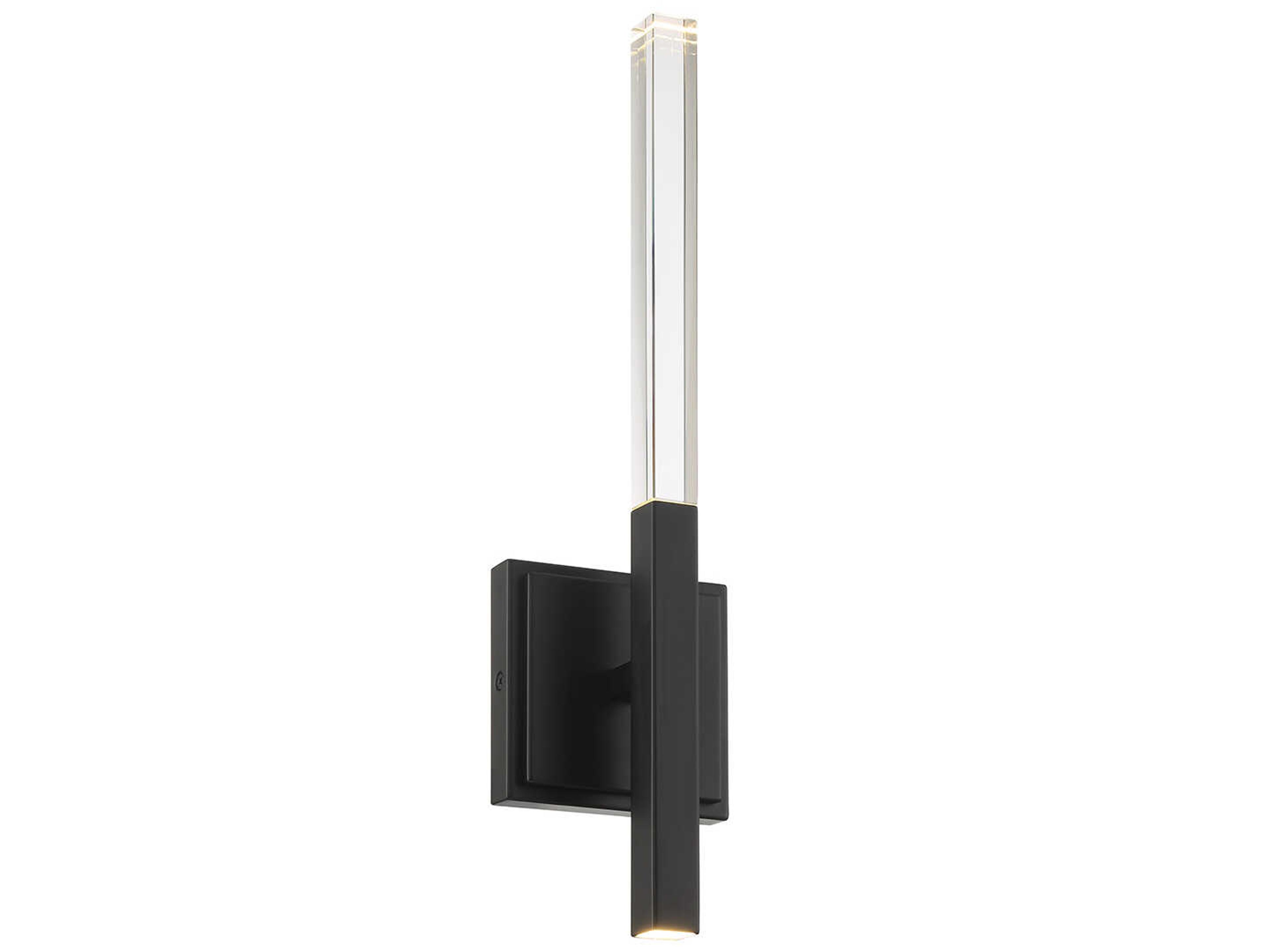 Eurofase Benicio 2-Light Black Glass LED Wall Sconce