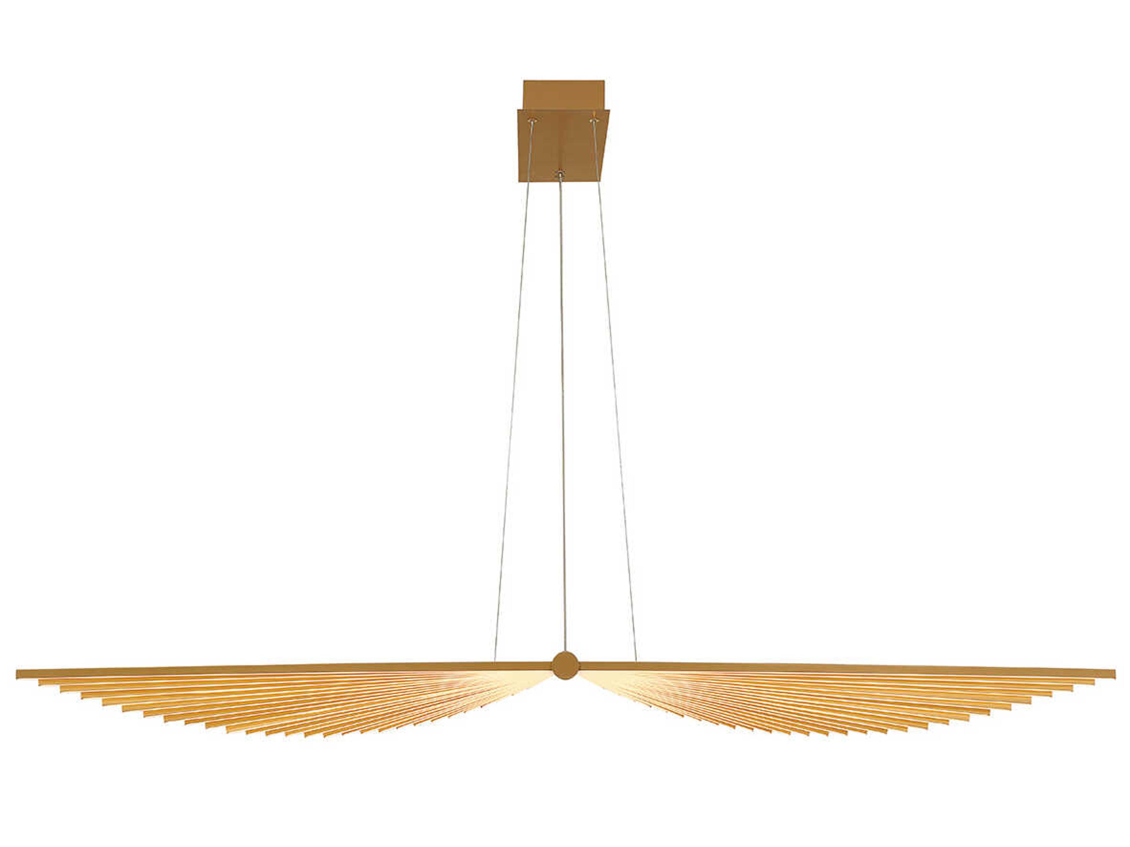 Seraph 1-Light Gold LED Linear Island Pendant