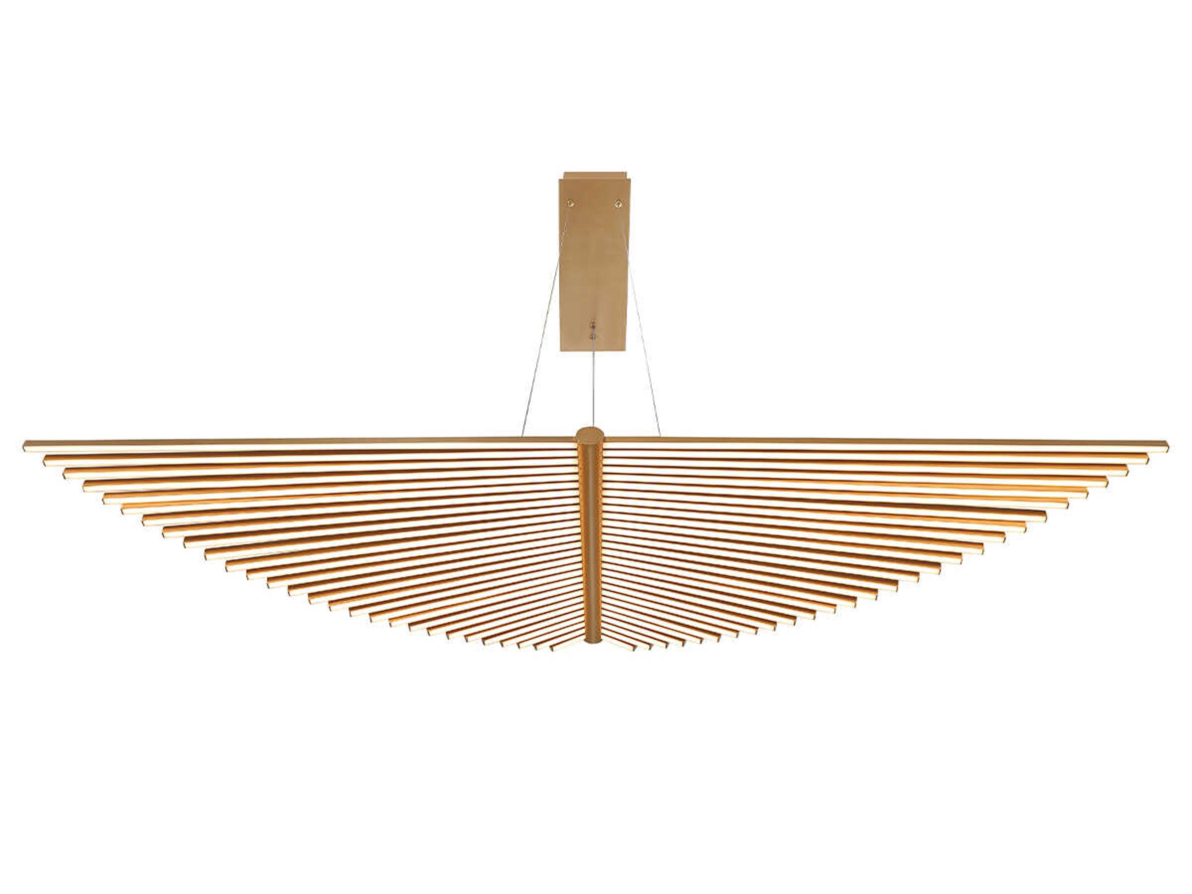 Eurofase Seraph 1-Light Gold LED Linear Island Pendant