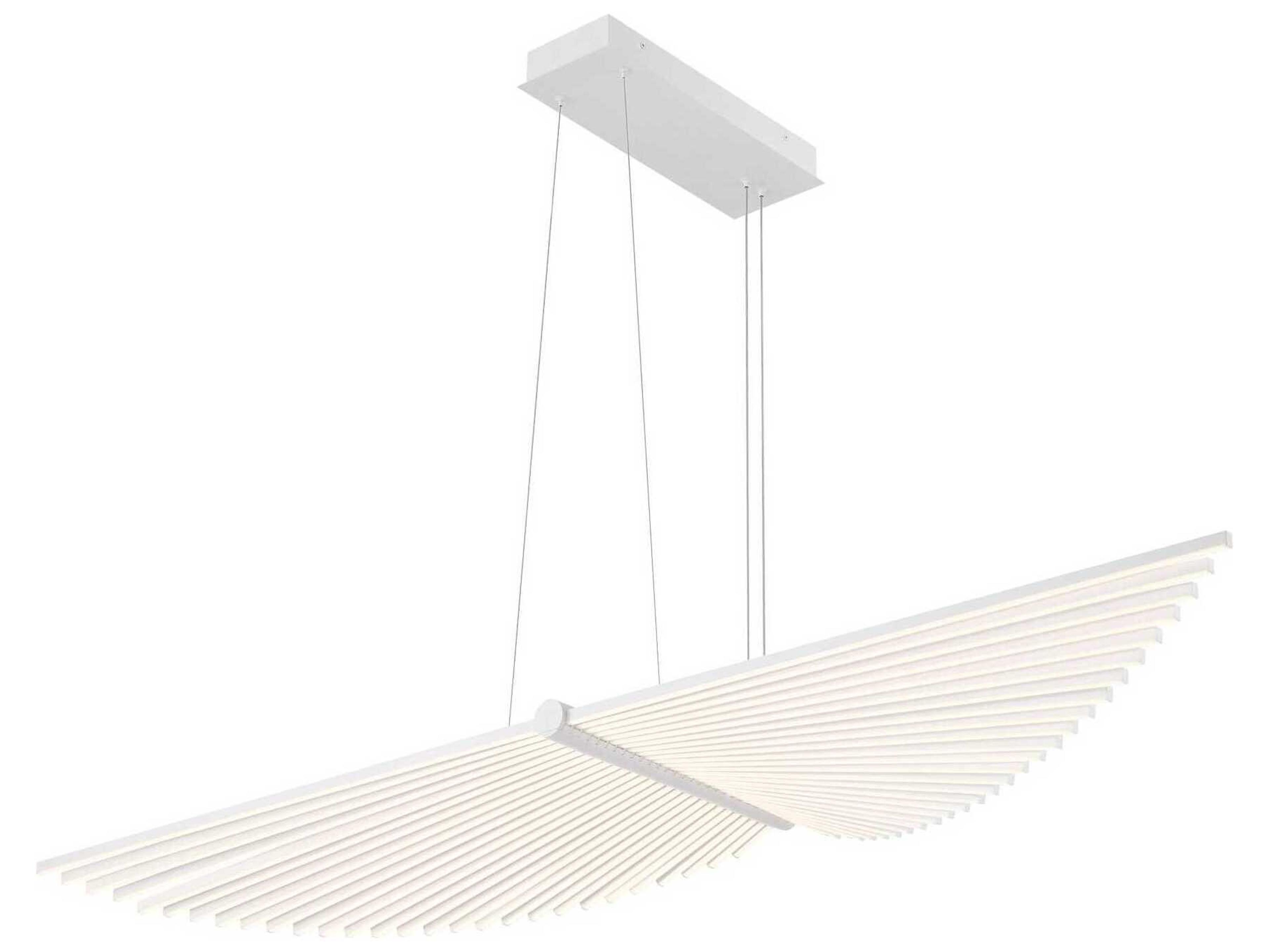 Eurofase Seraph 1-Light White Linear Island Pendant