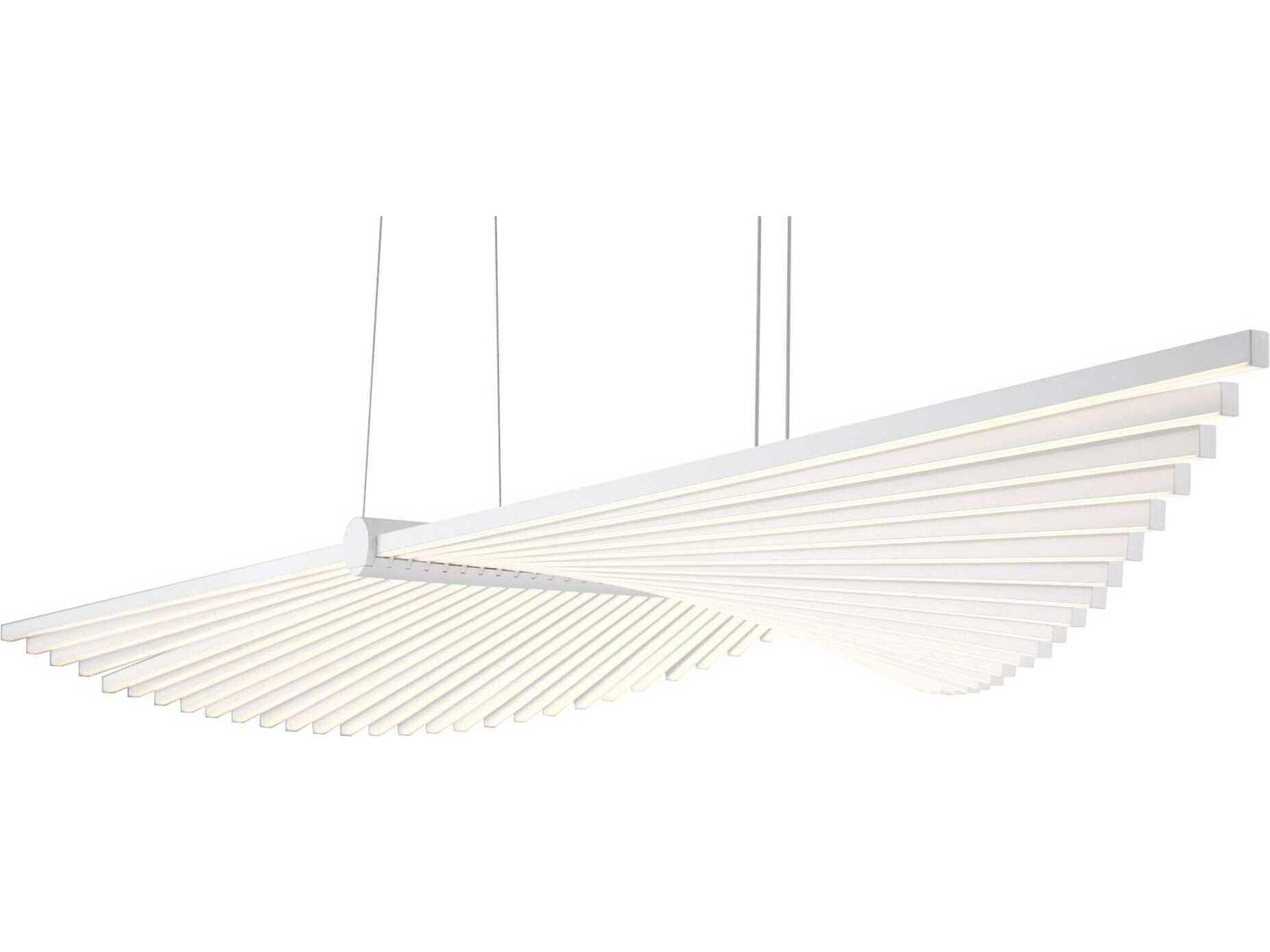 Eurofase Seraph 1-Light White Linear Island Pendant