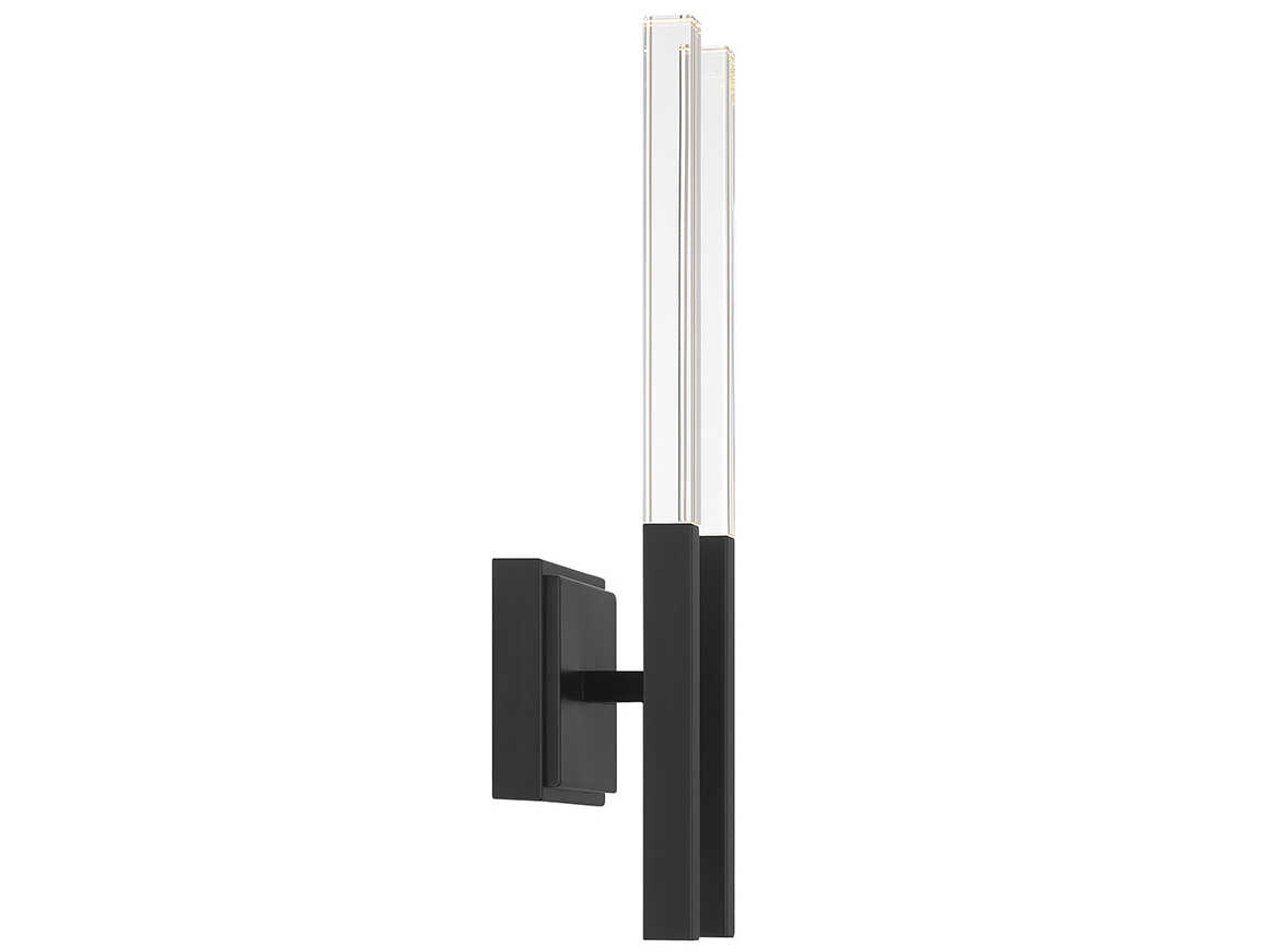 Eurofase Benicio 4-Light Black Glass LED Wall Sconce