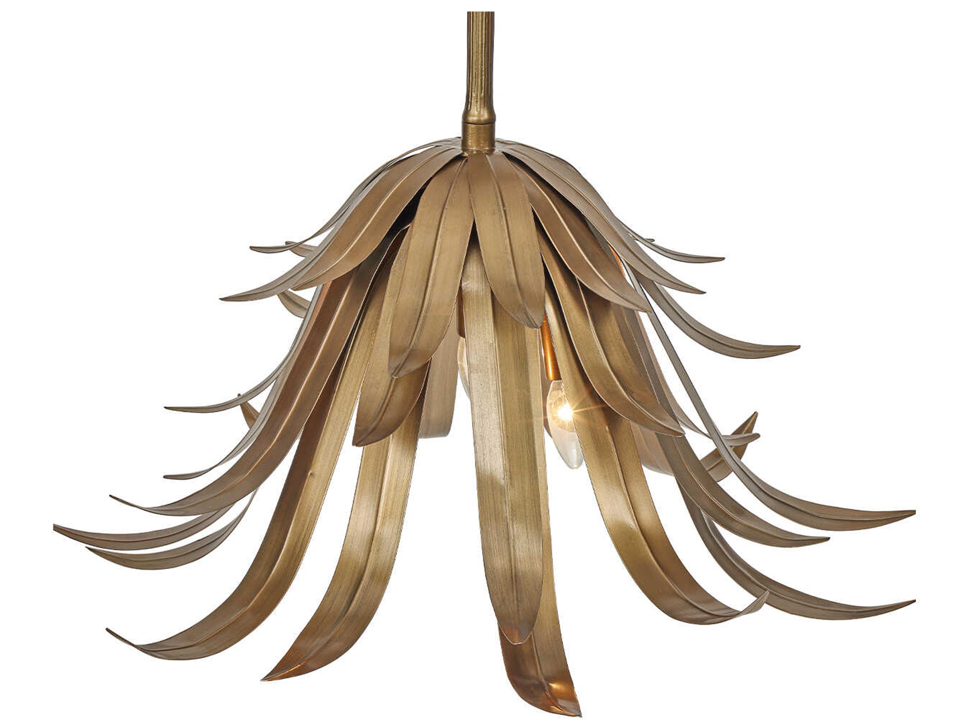 Eurofase Kagra 3-Light Brass Pendant