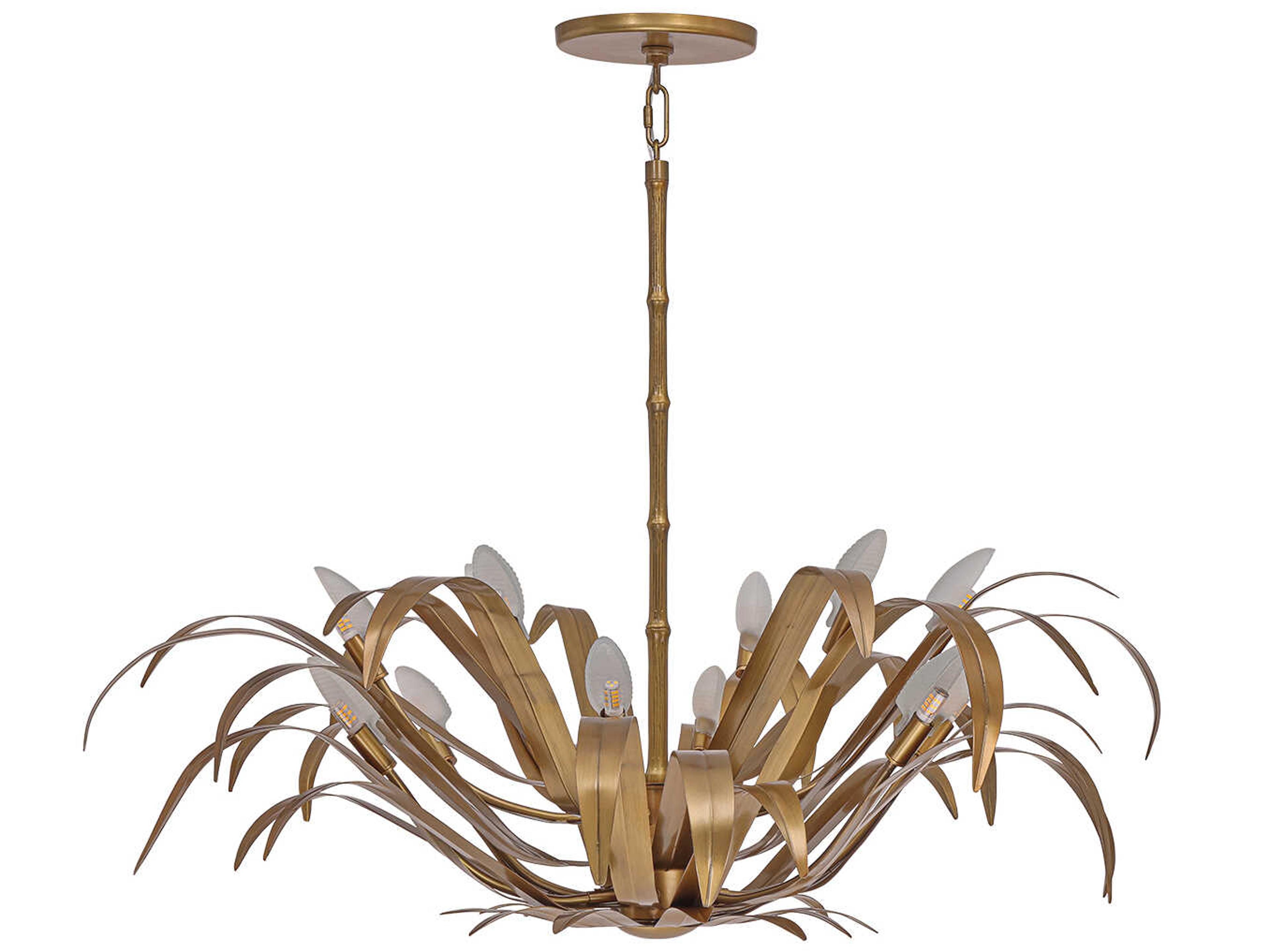 Kagra 12-Light Brass Pendant