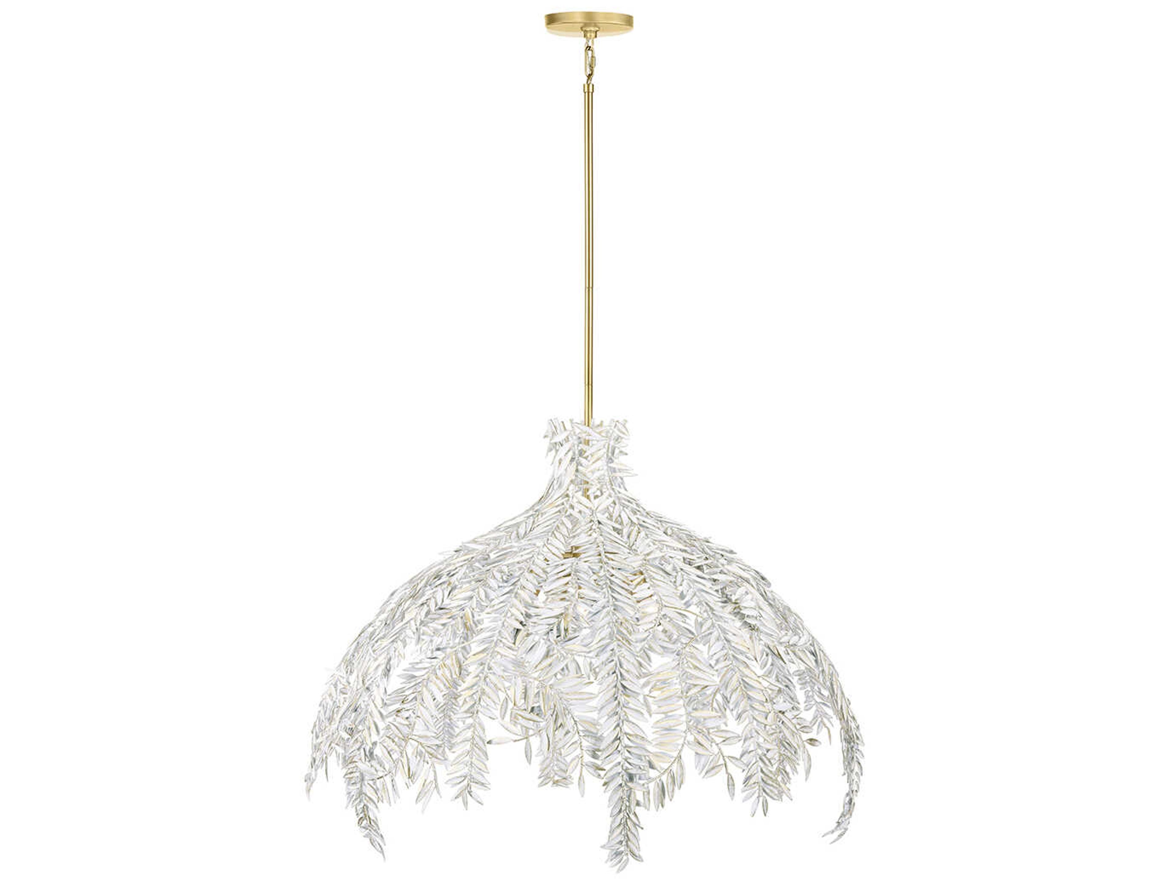 Jalore 6-Light Distressed White Pendant