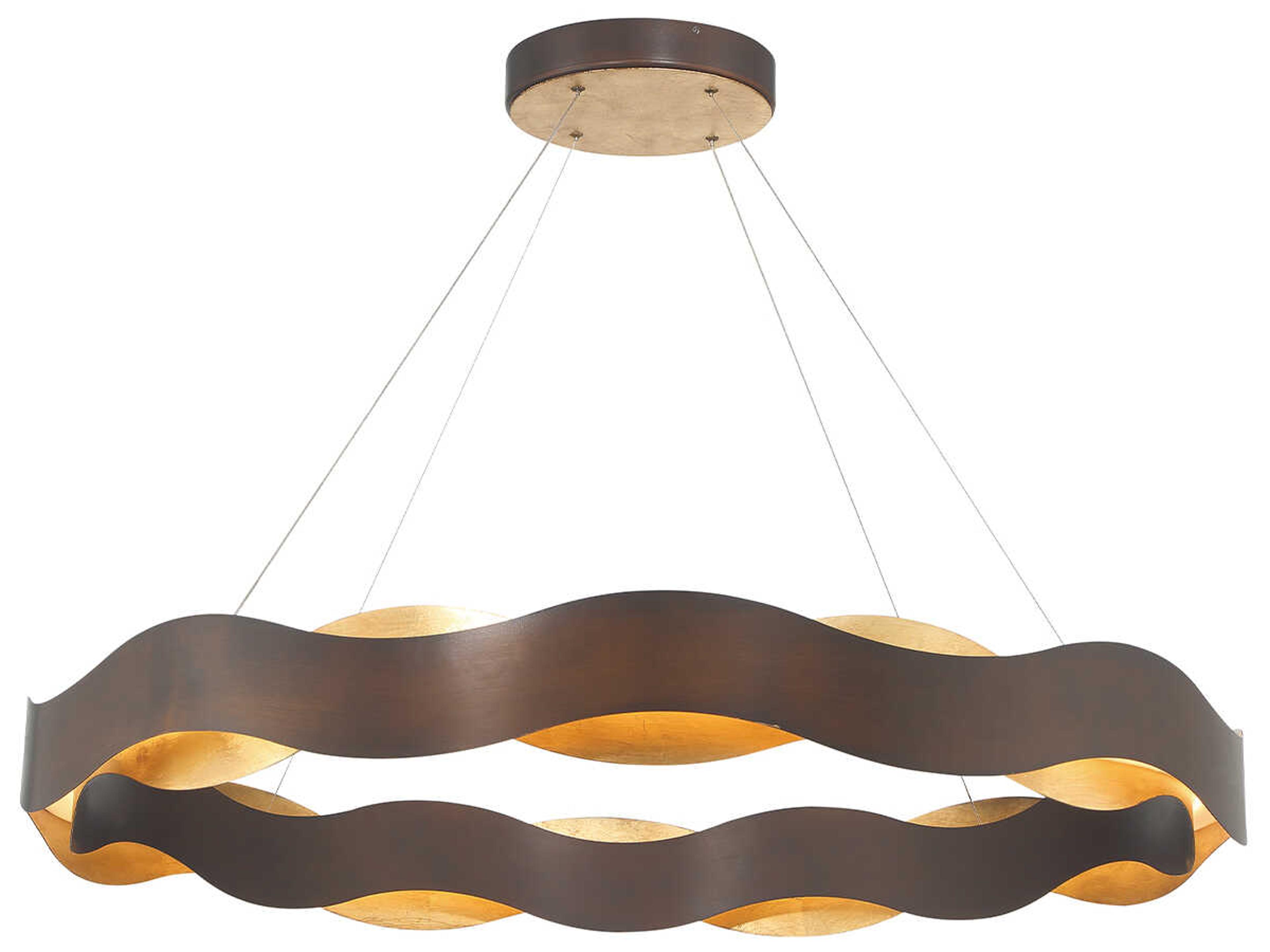 Eurofase Vaughan 1-Light Bronze Gold LED Pendant