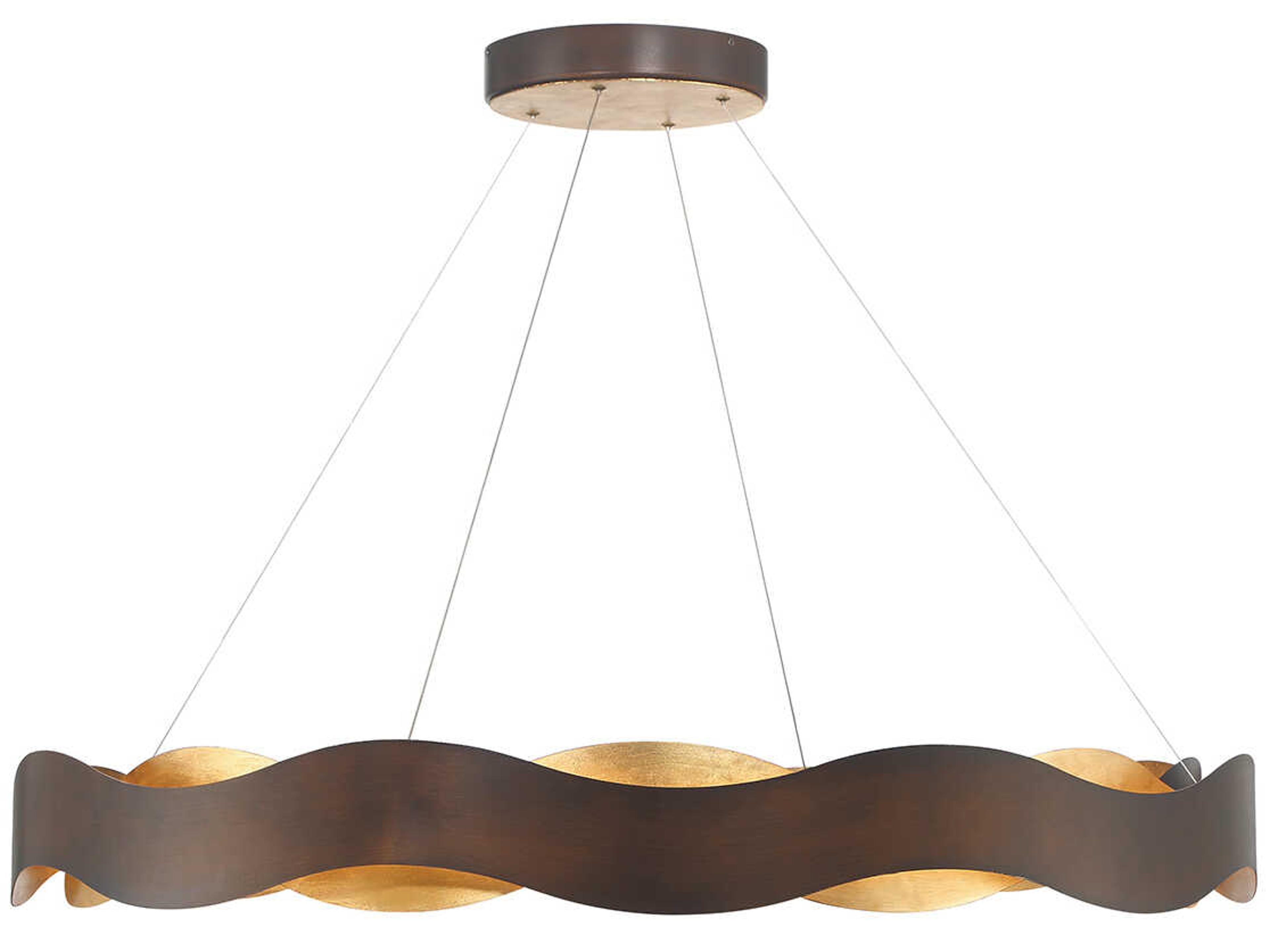 Eurofase Vaughan 1-Light Bronze Gold LED Pendant