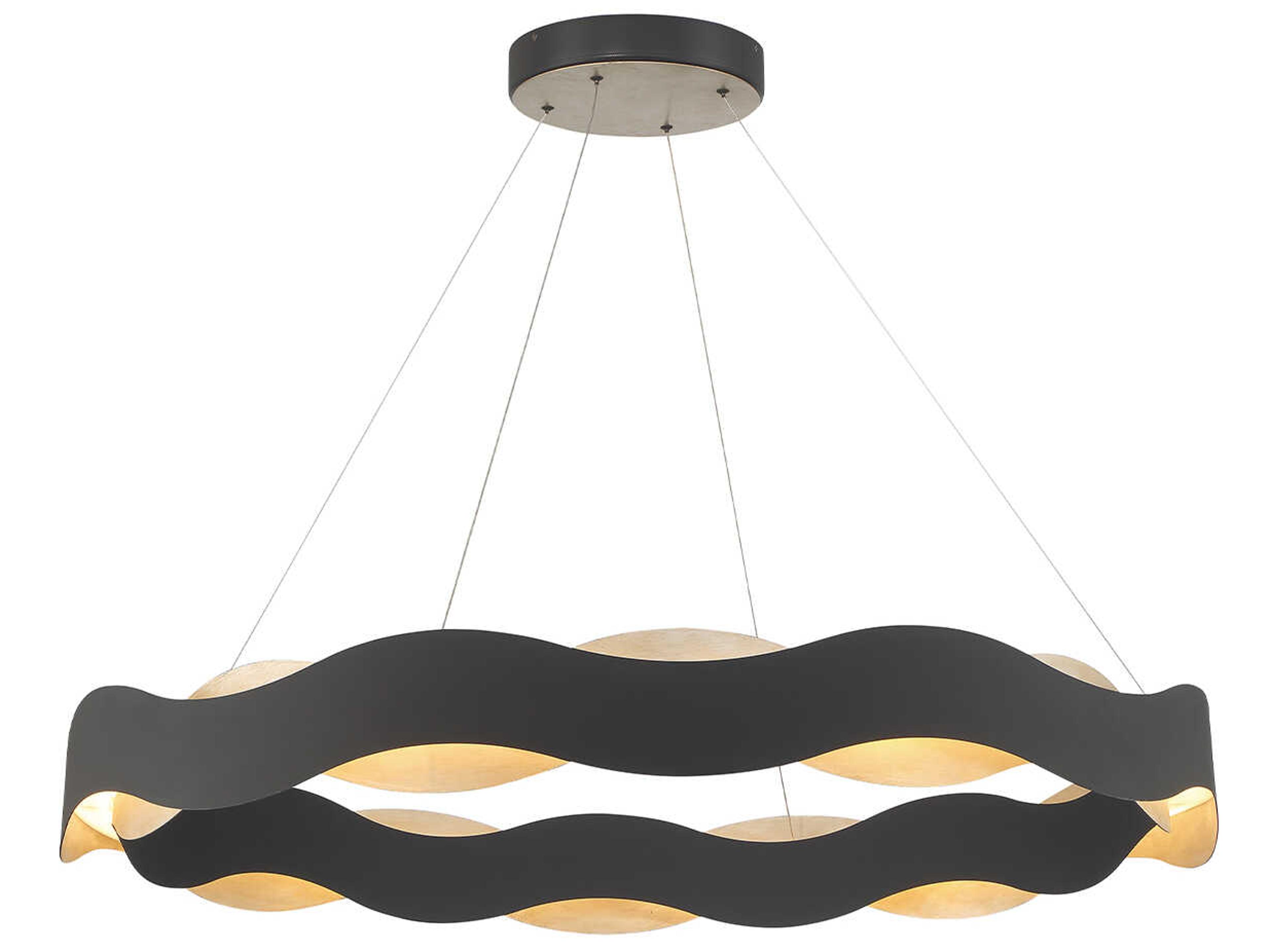 Eurofase Vaughan 1-Light Black Nickel LED Pendant