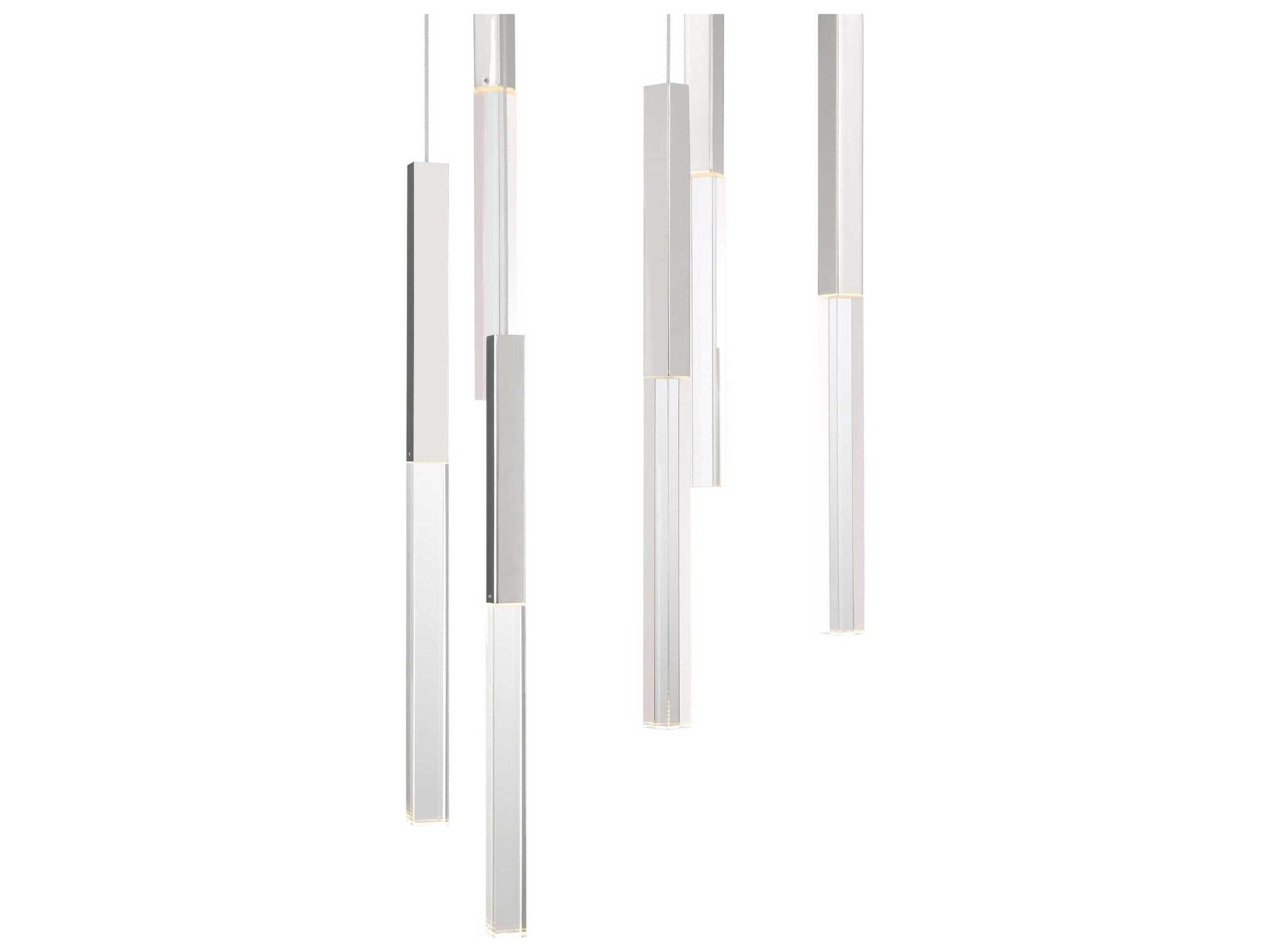 Eurofase Benicio 11-Light Nickel Geometric Linear Pendant