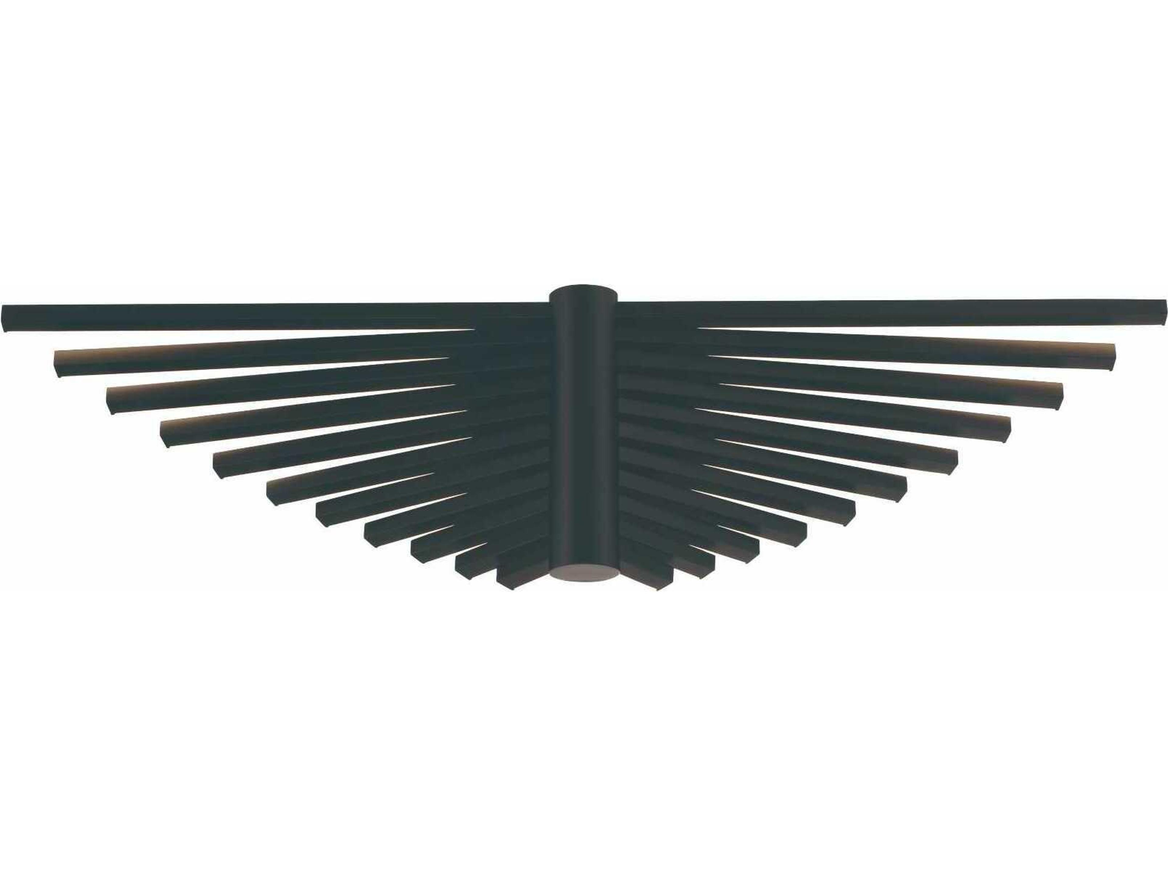 Seraph 1-Light Black Wall Sconce