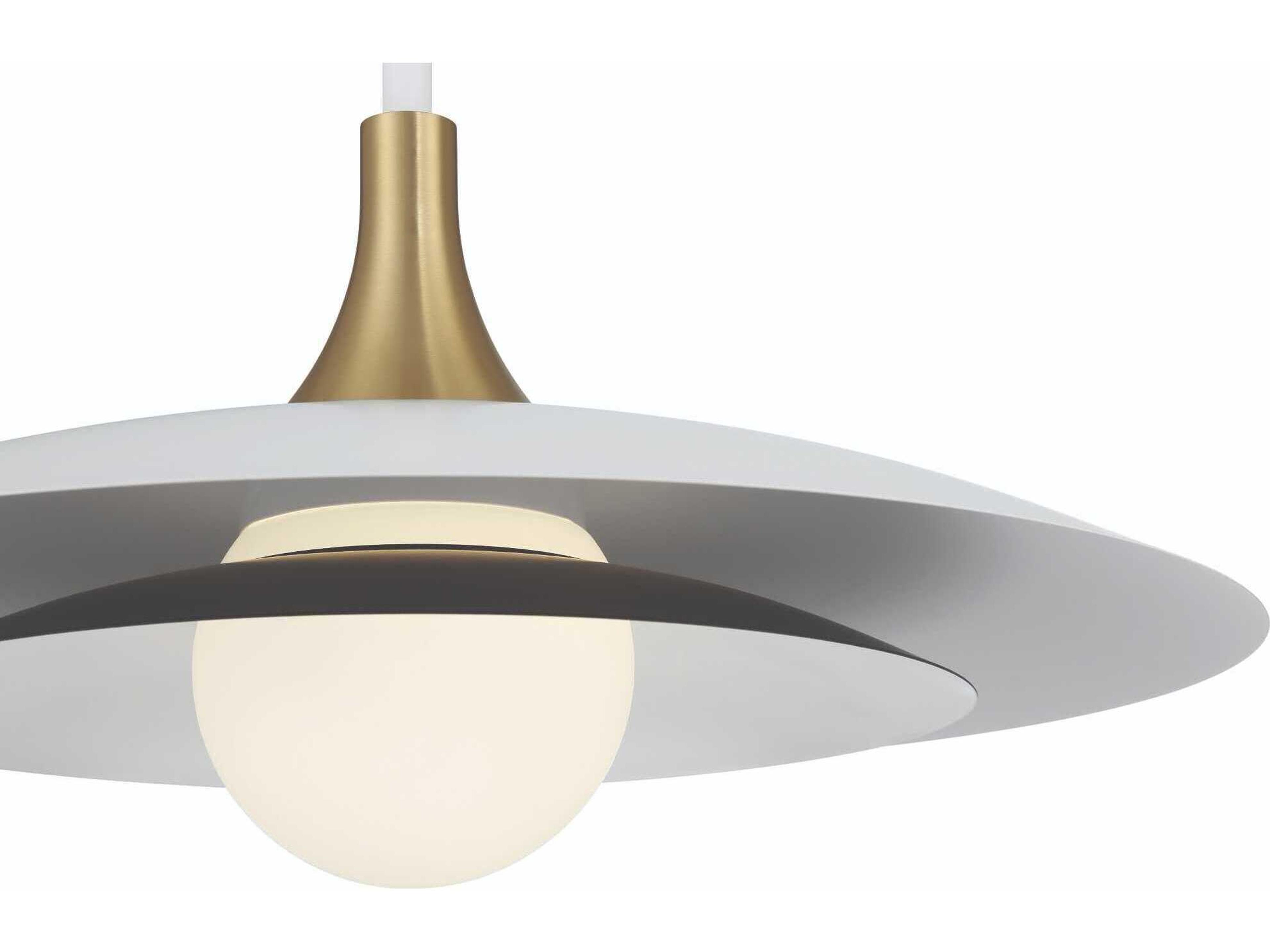 Eurofase Welsh 1-Light White Dome Pendant